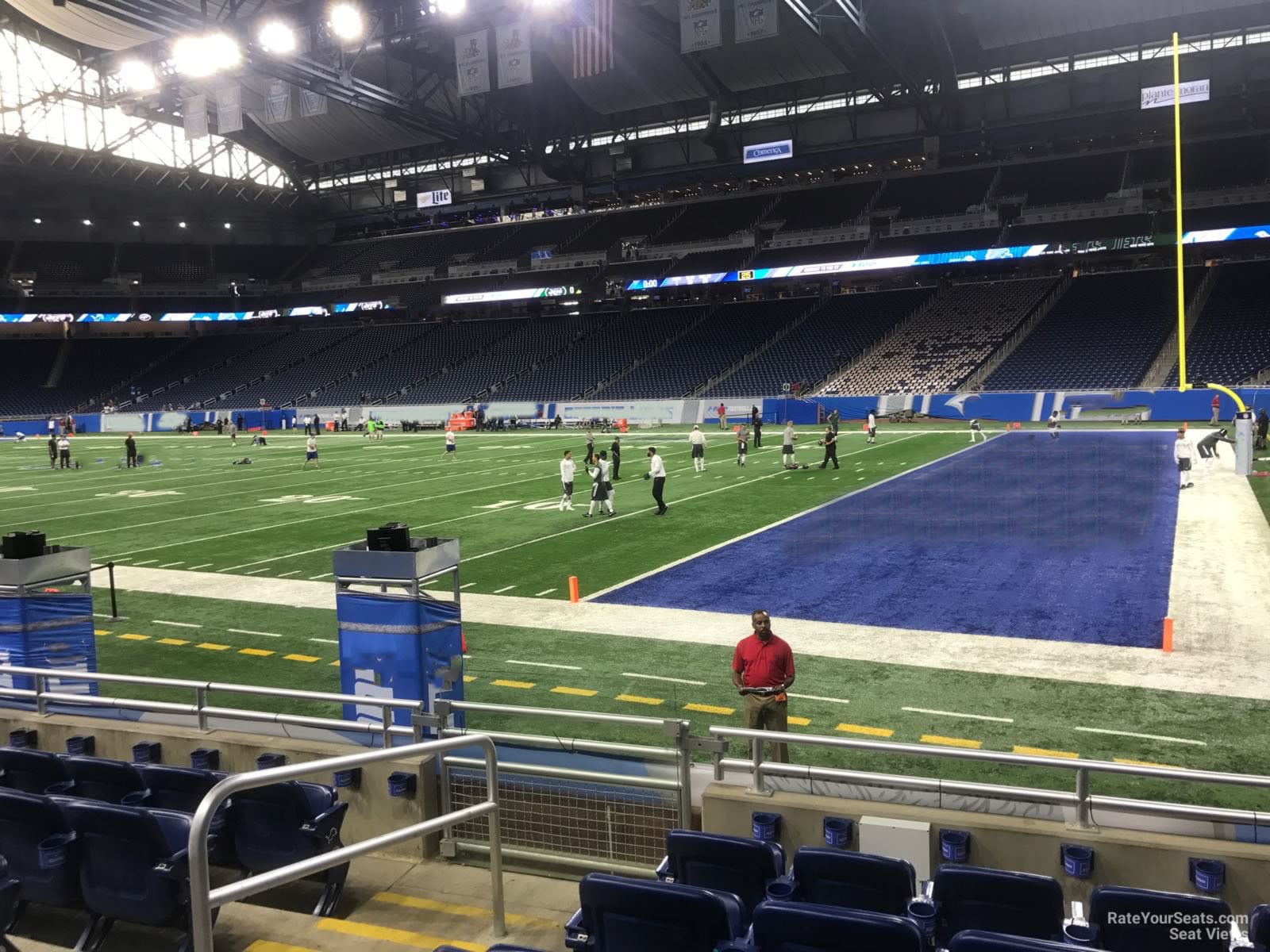 section 111, row 5 seat view  for football - ford field