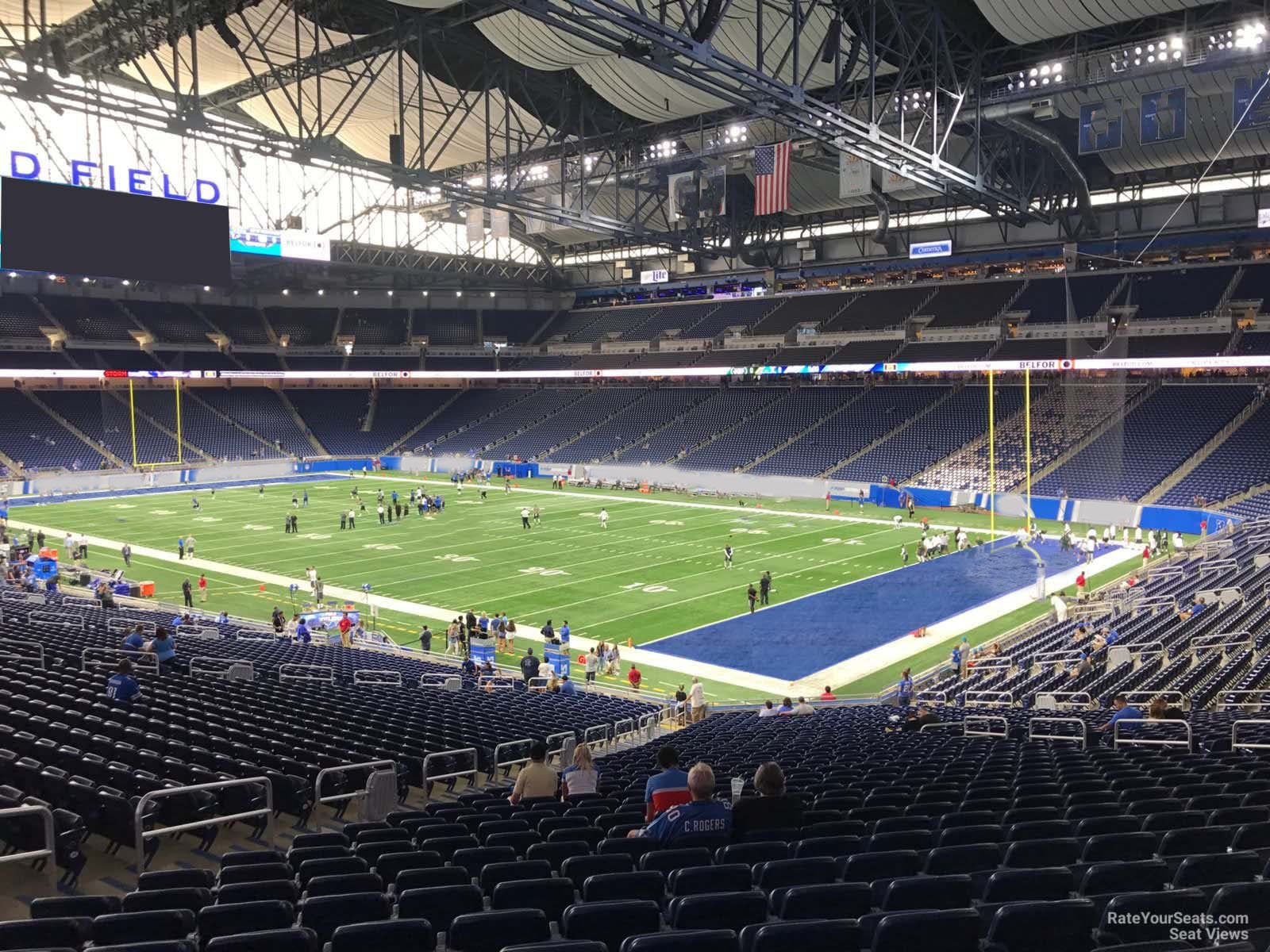 section 112, row 33 seat view  for football - ford field