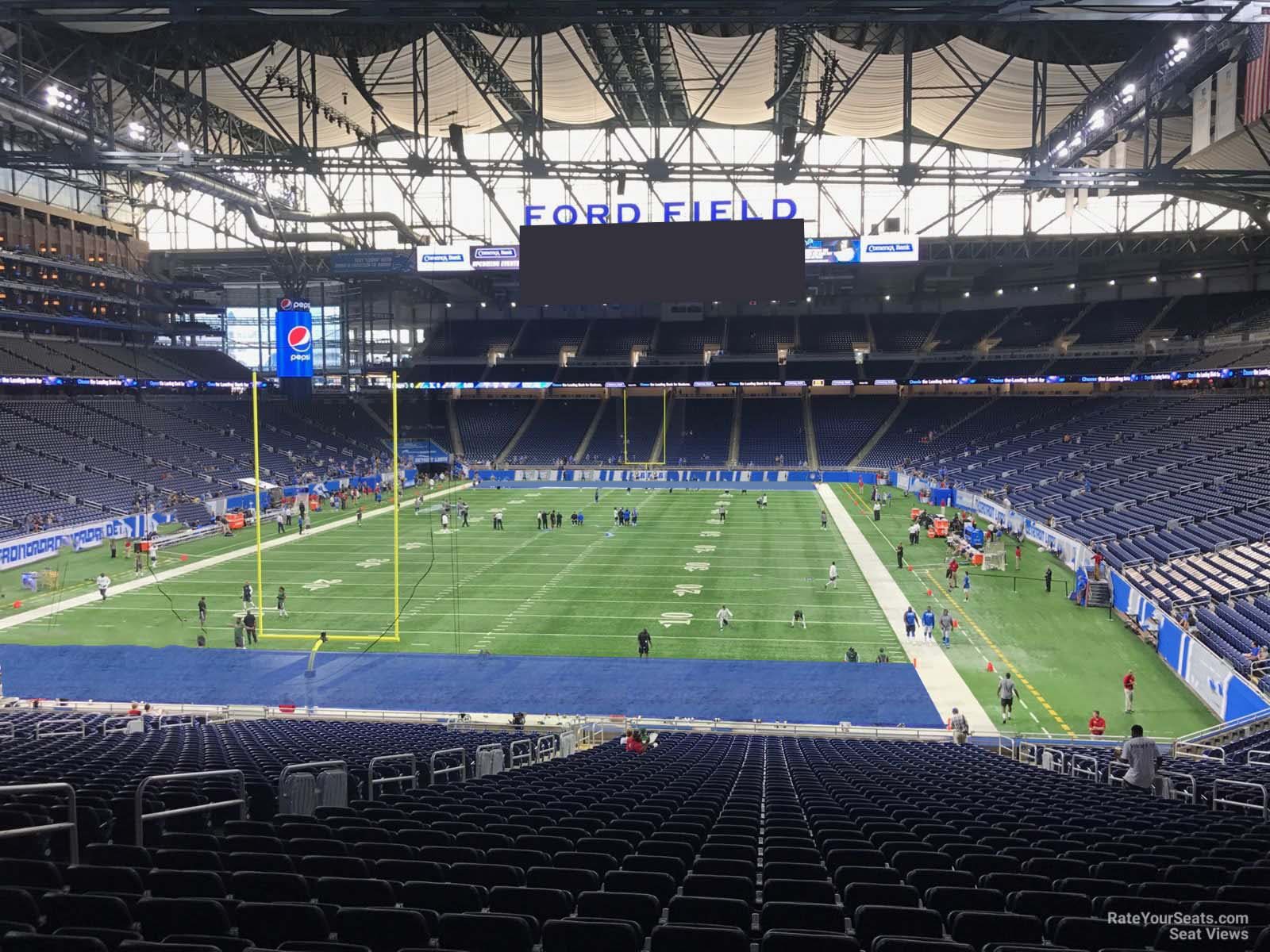 section 118, row 33 seat view  for football - ford field