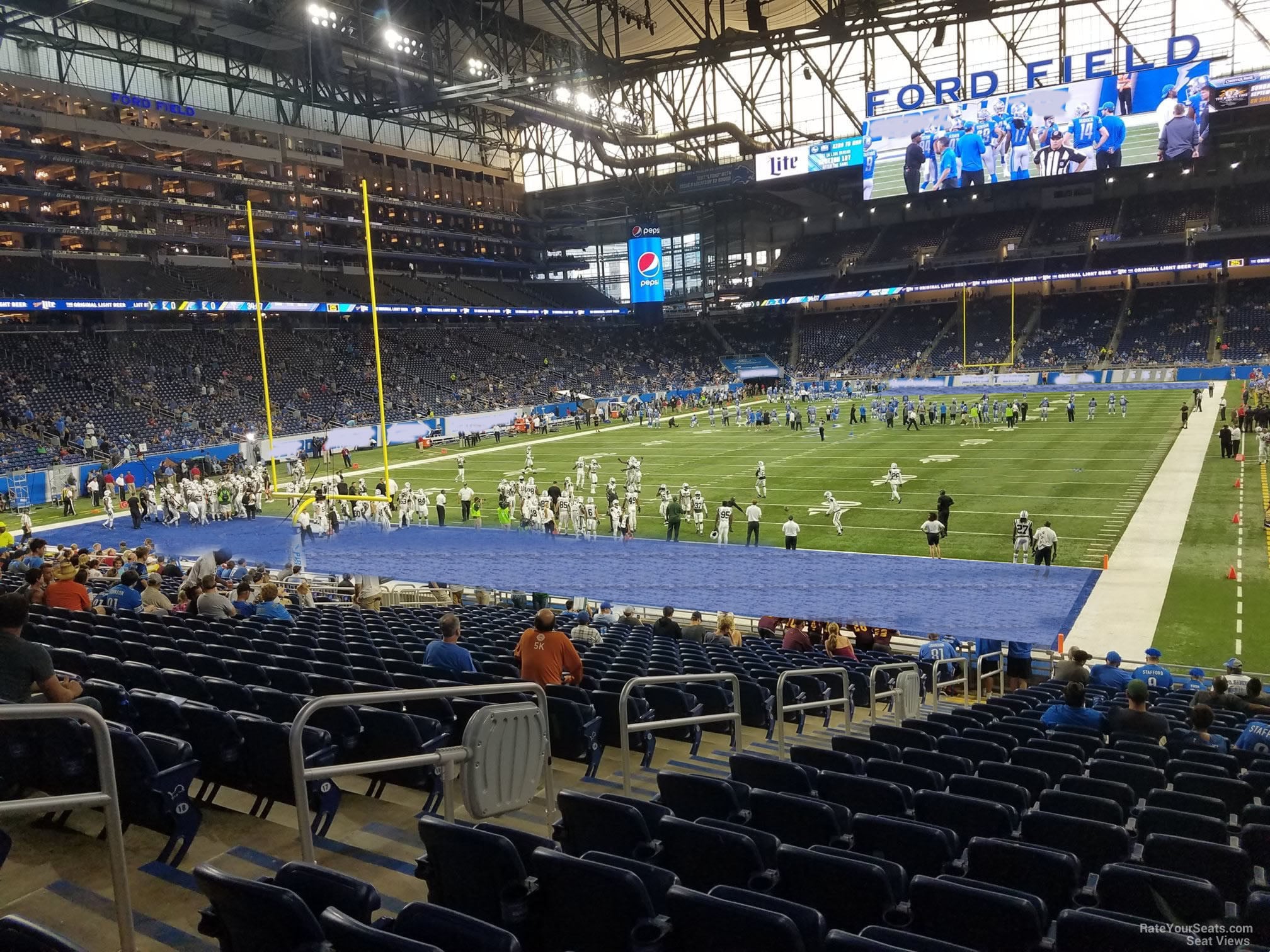 section 119, row 23 seat view  for football - ford field