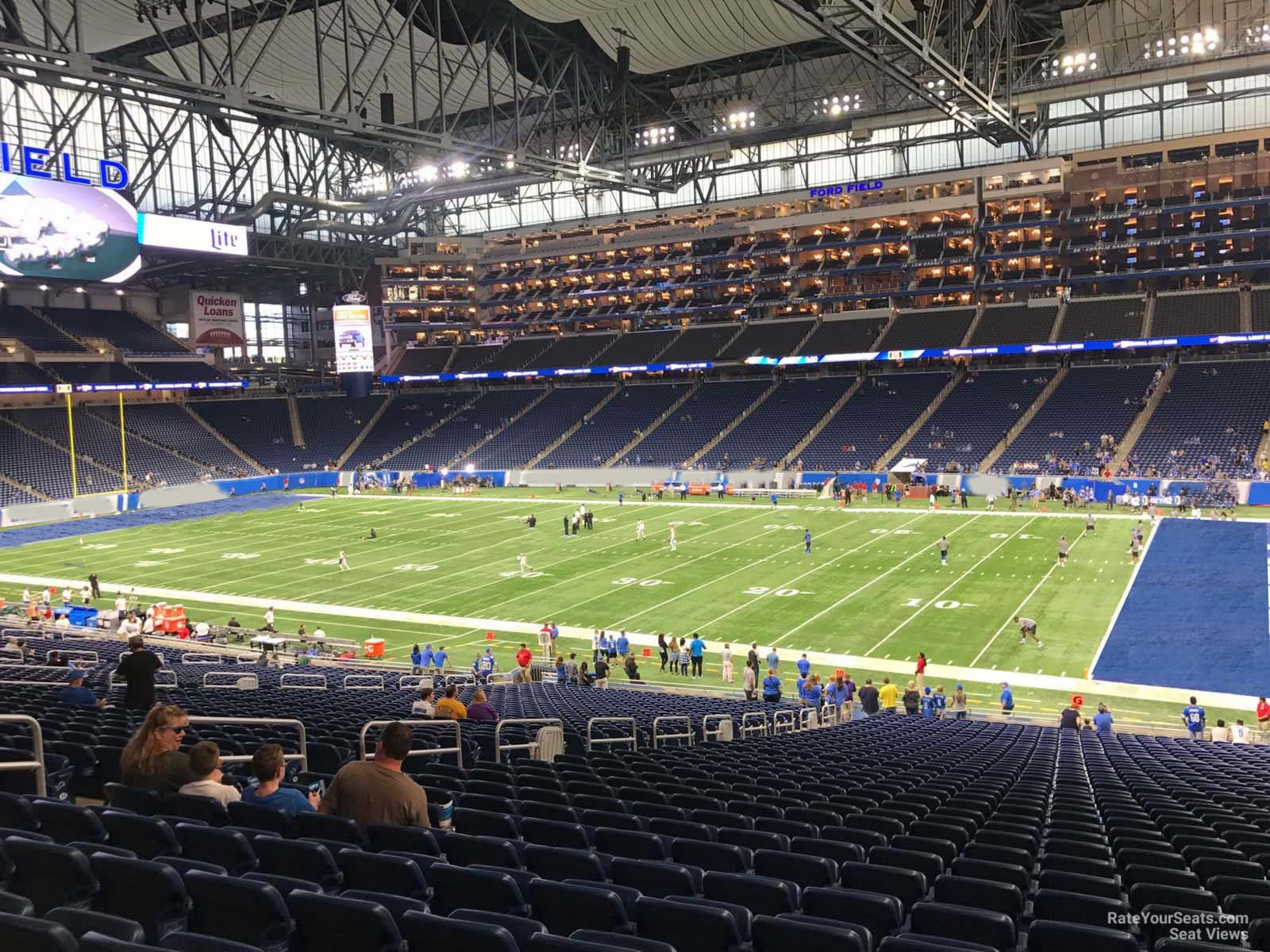 section 131, row 33 seat view  for football - ford field