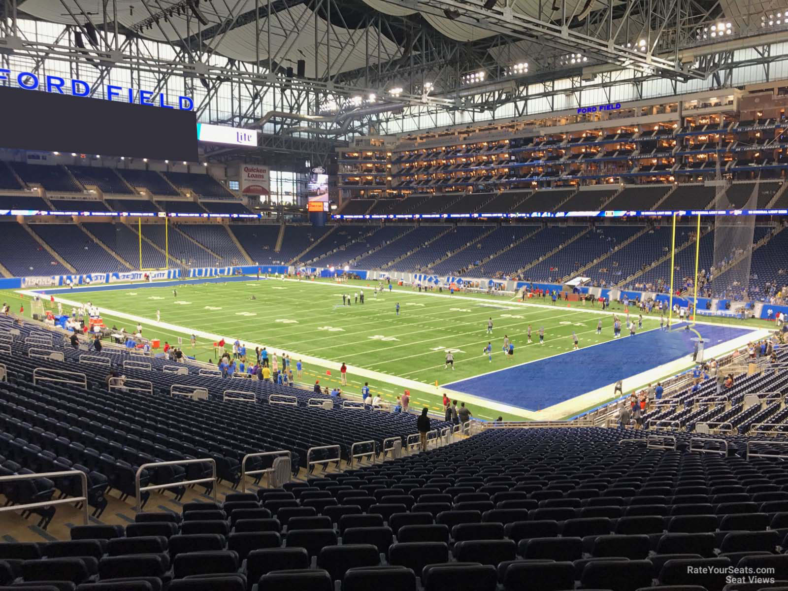 section 133, row 33 seat view  for football - ford field