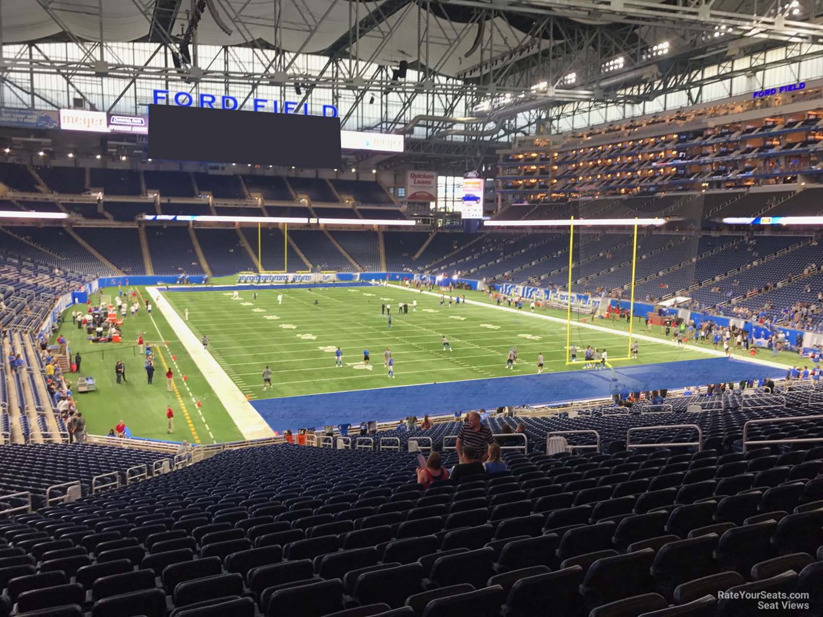 section 135, row 33 seat view  for football - ford field