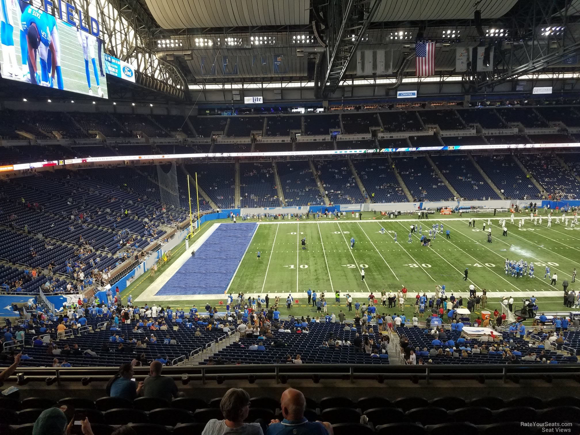 section 204, row 10 seat view  for football - ford field
