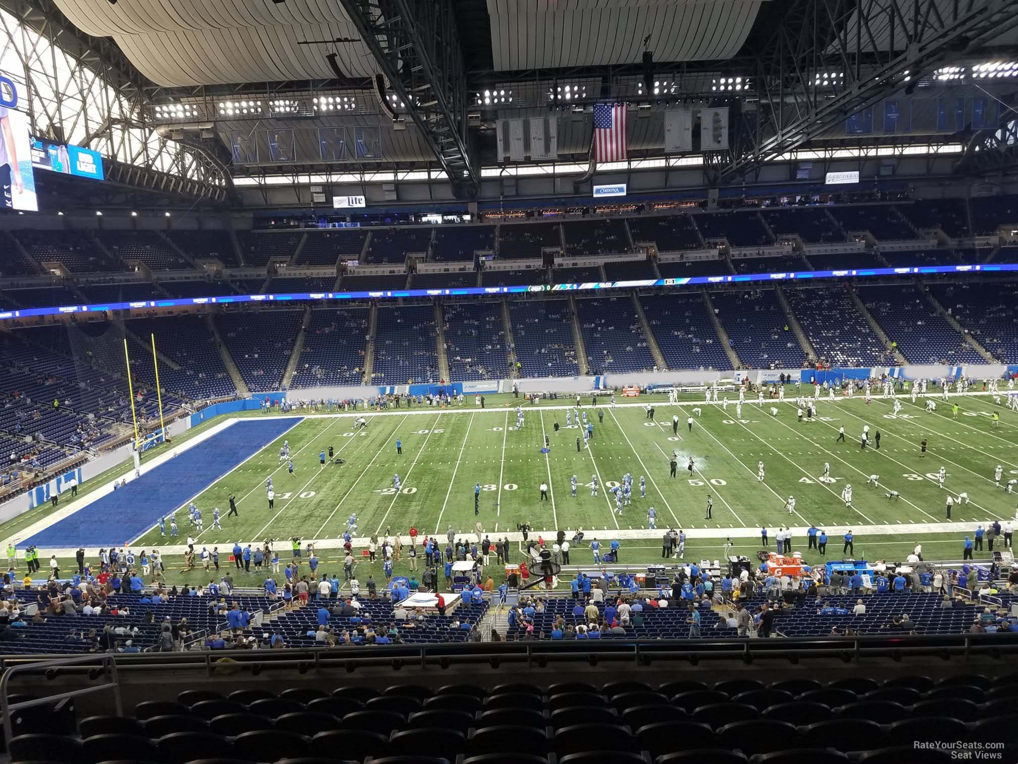 box seats detroit lions