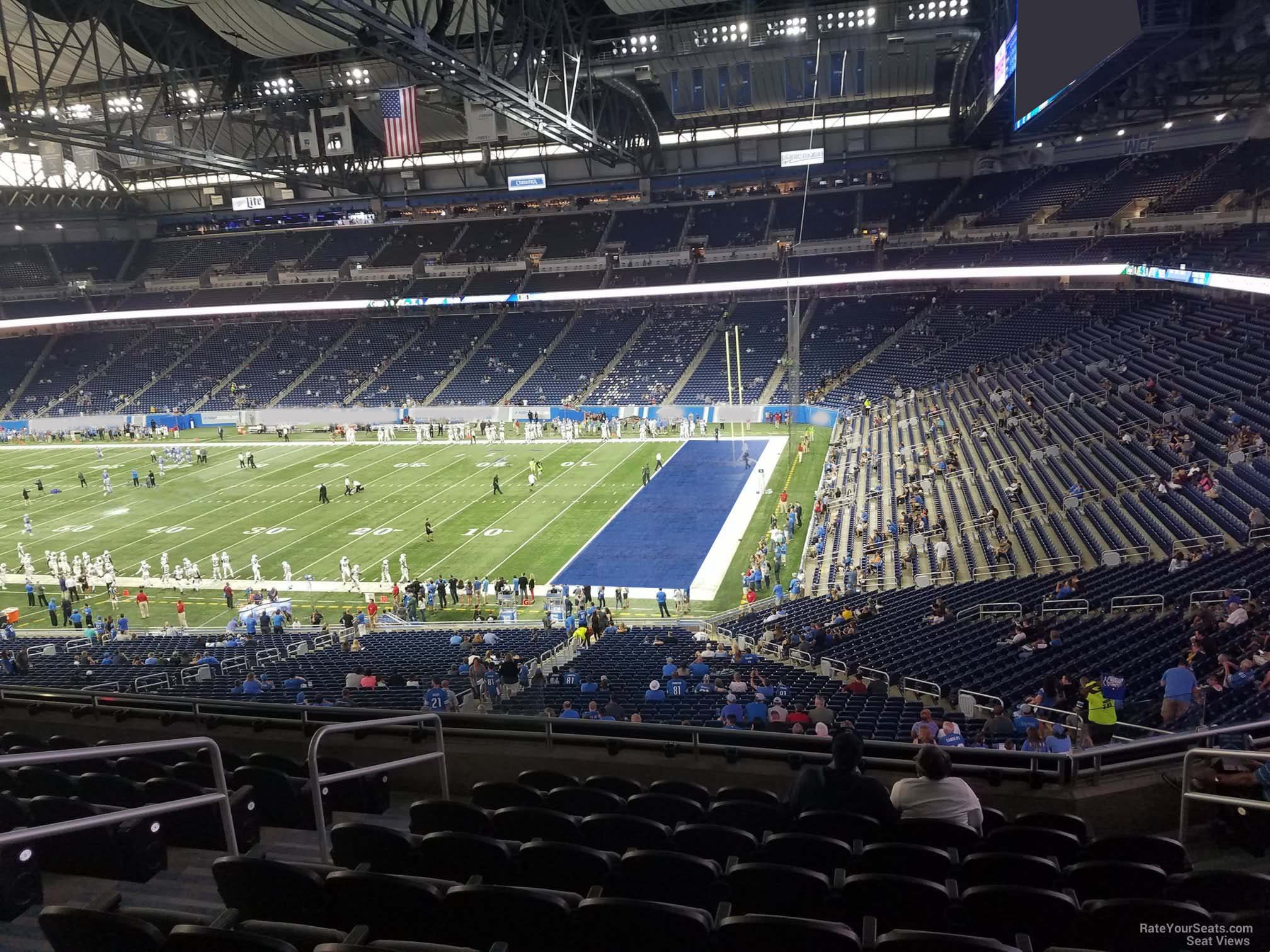 section 213, row 10 seat view  for football - ford field