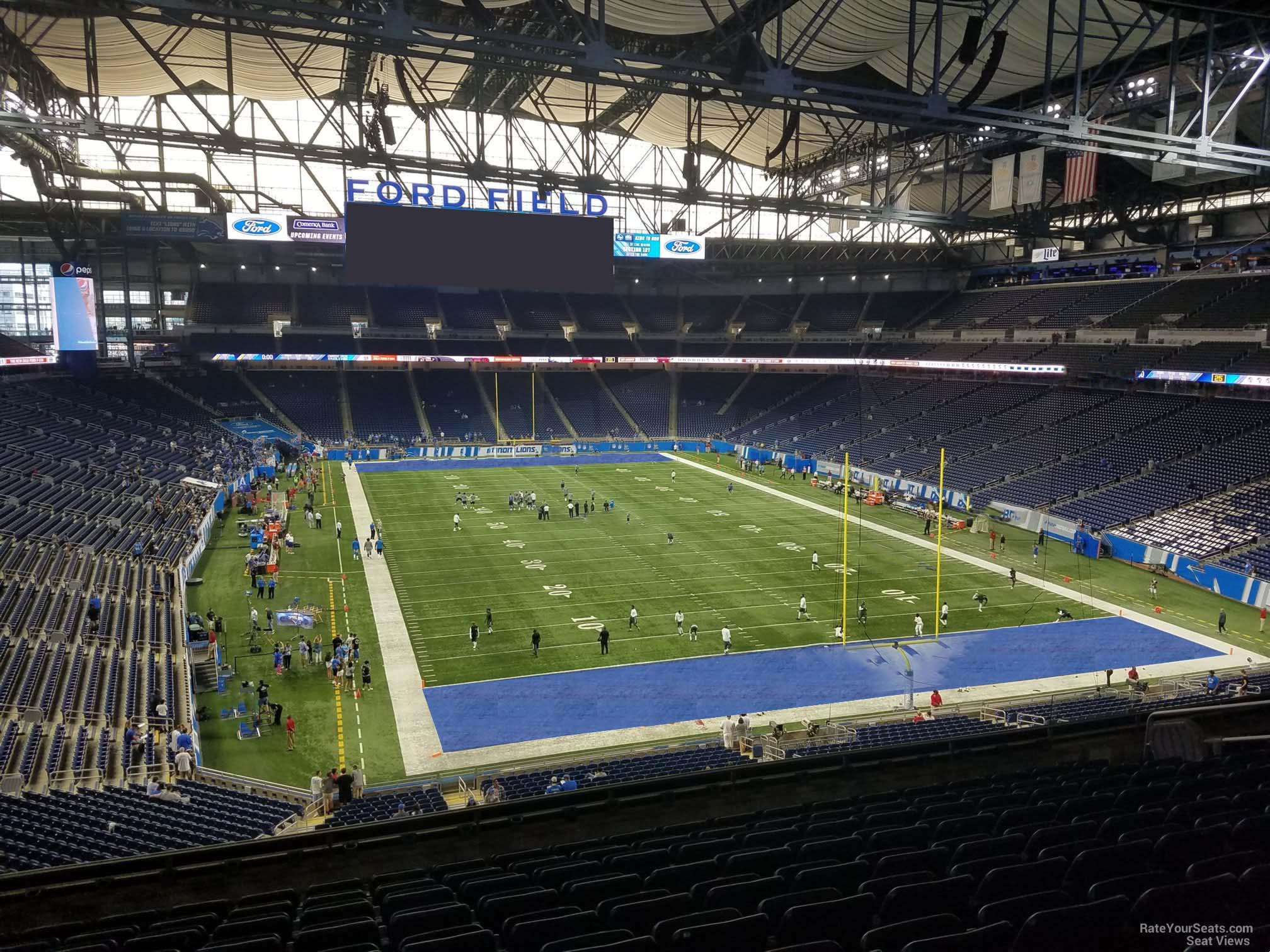 section 216, row 10 seat view  for football - ford field
