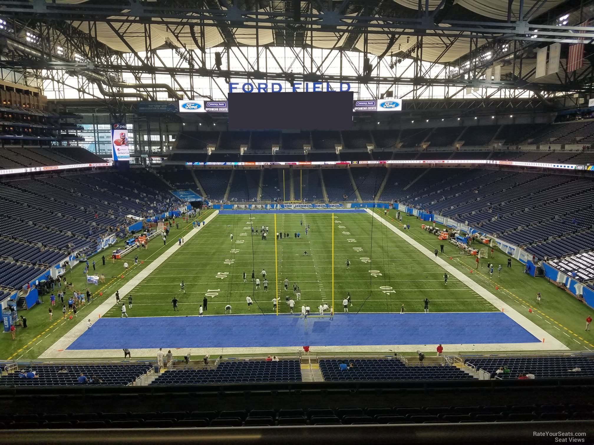 section 218, row 10 seat view  for football - ford field
