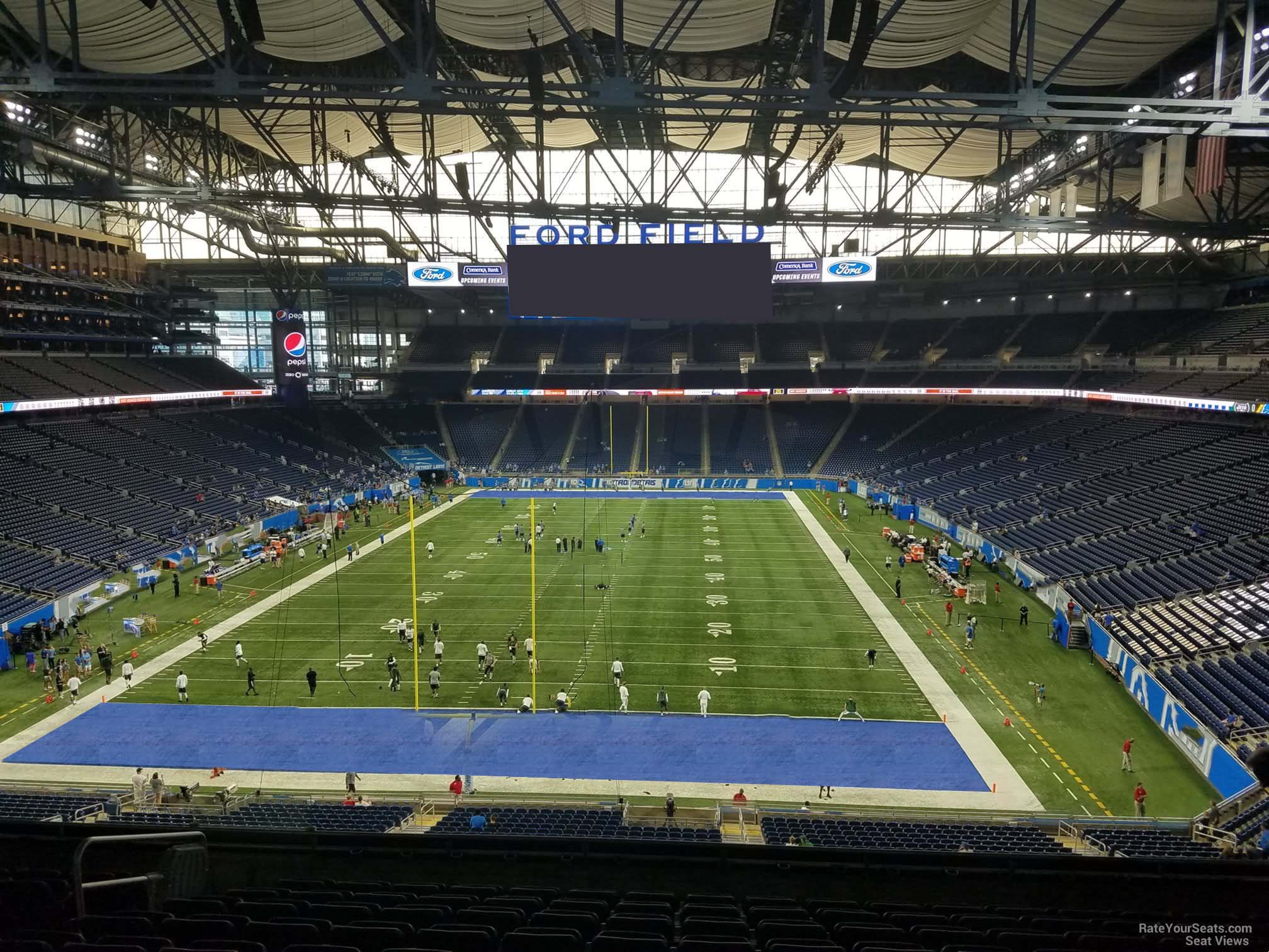 section 219, row 10 seat view  for football - ford field