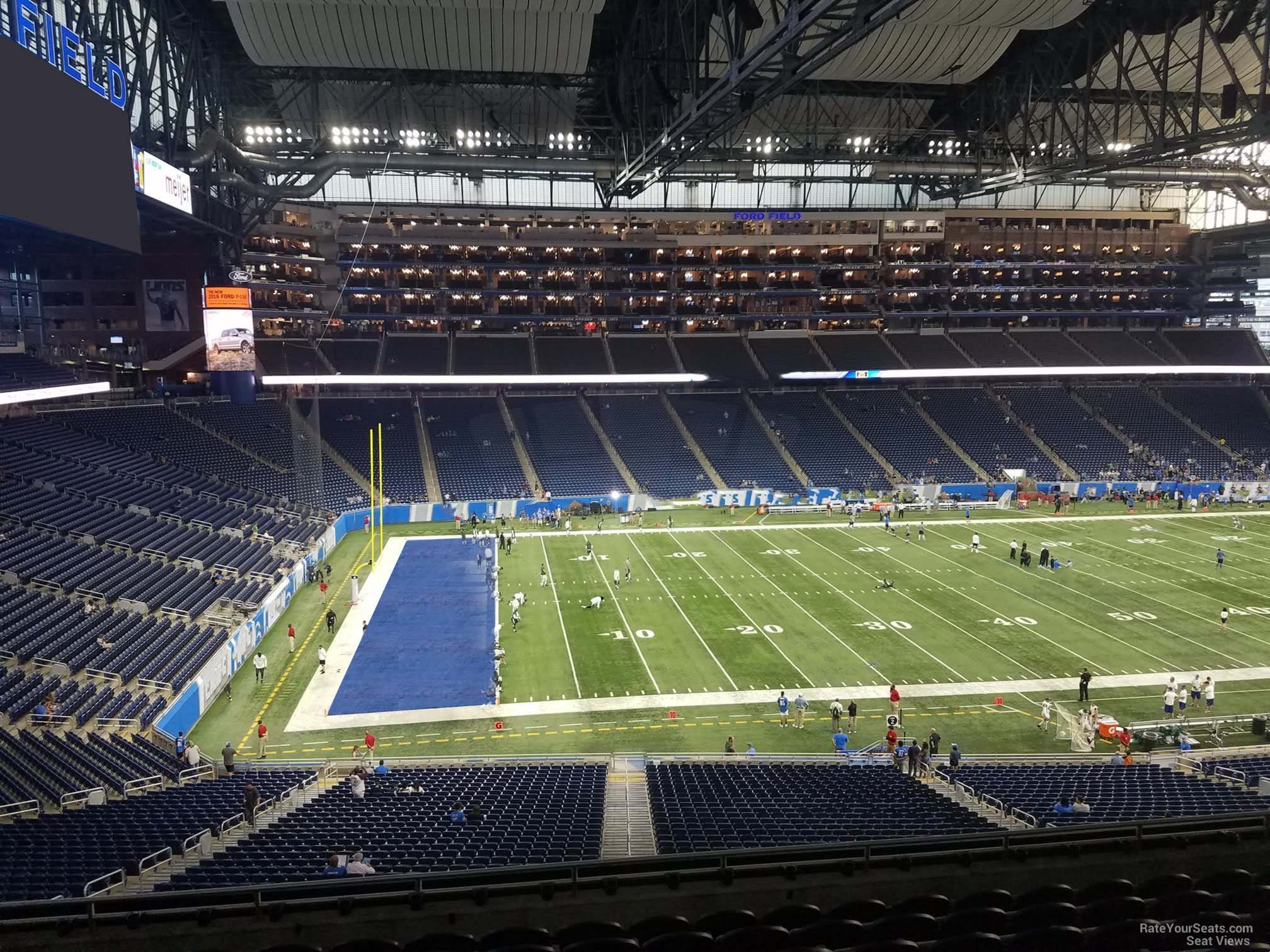 section 227, row 10 seat view  for football - ford field