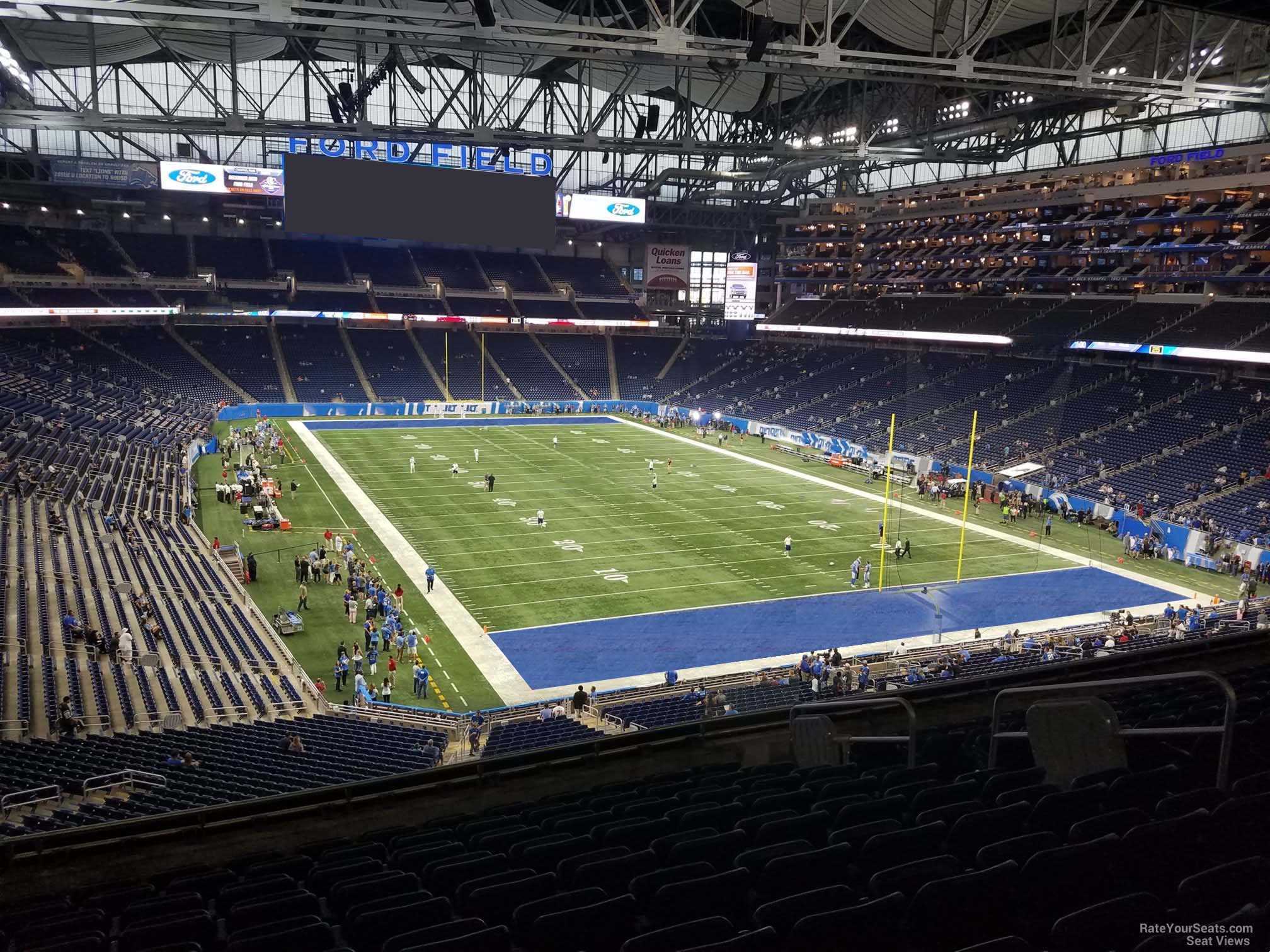 section 240, row 10 seat view  for football - ford field