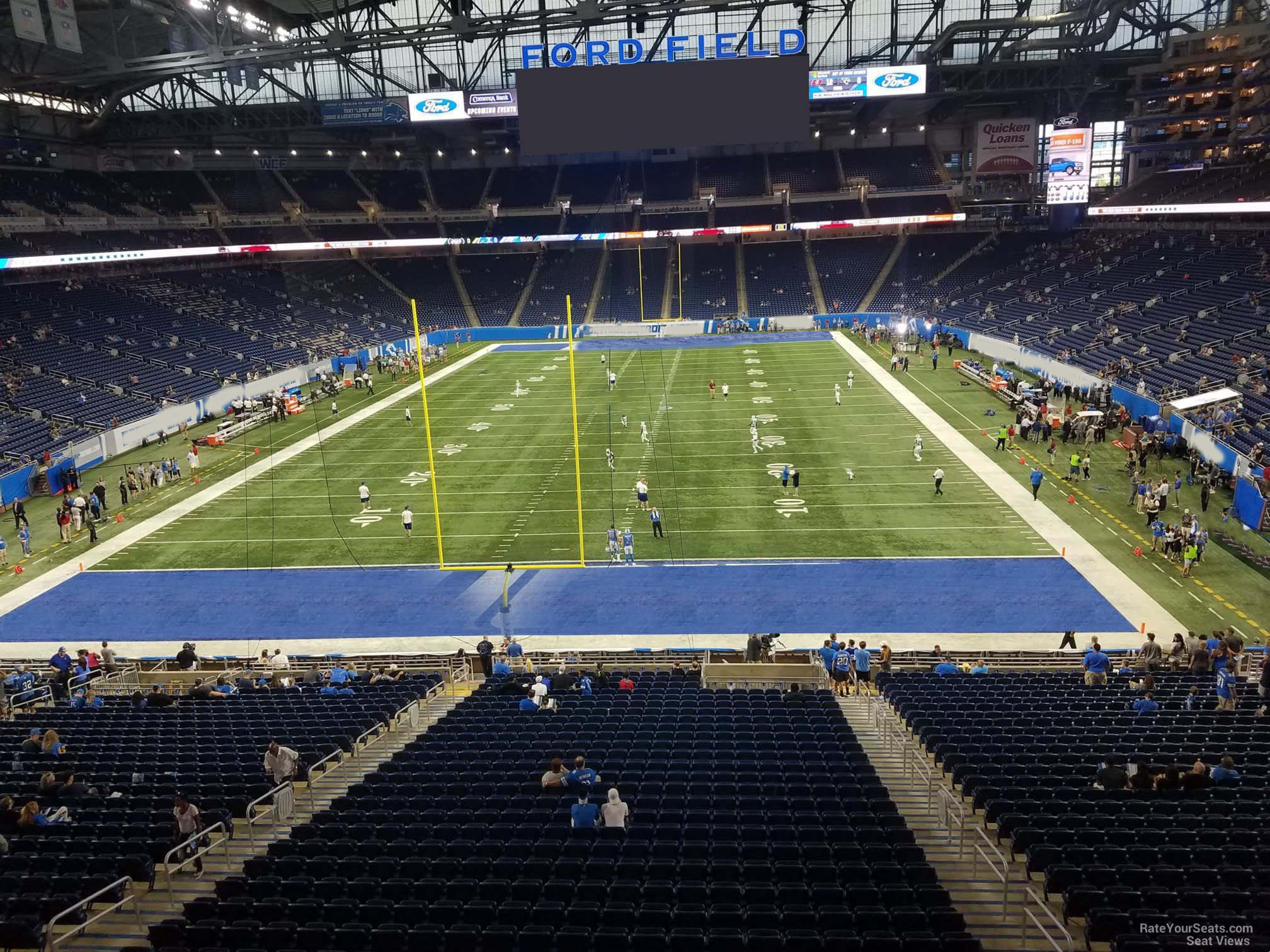 section 244, row 1 seat view  for football - ford field