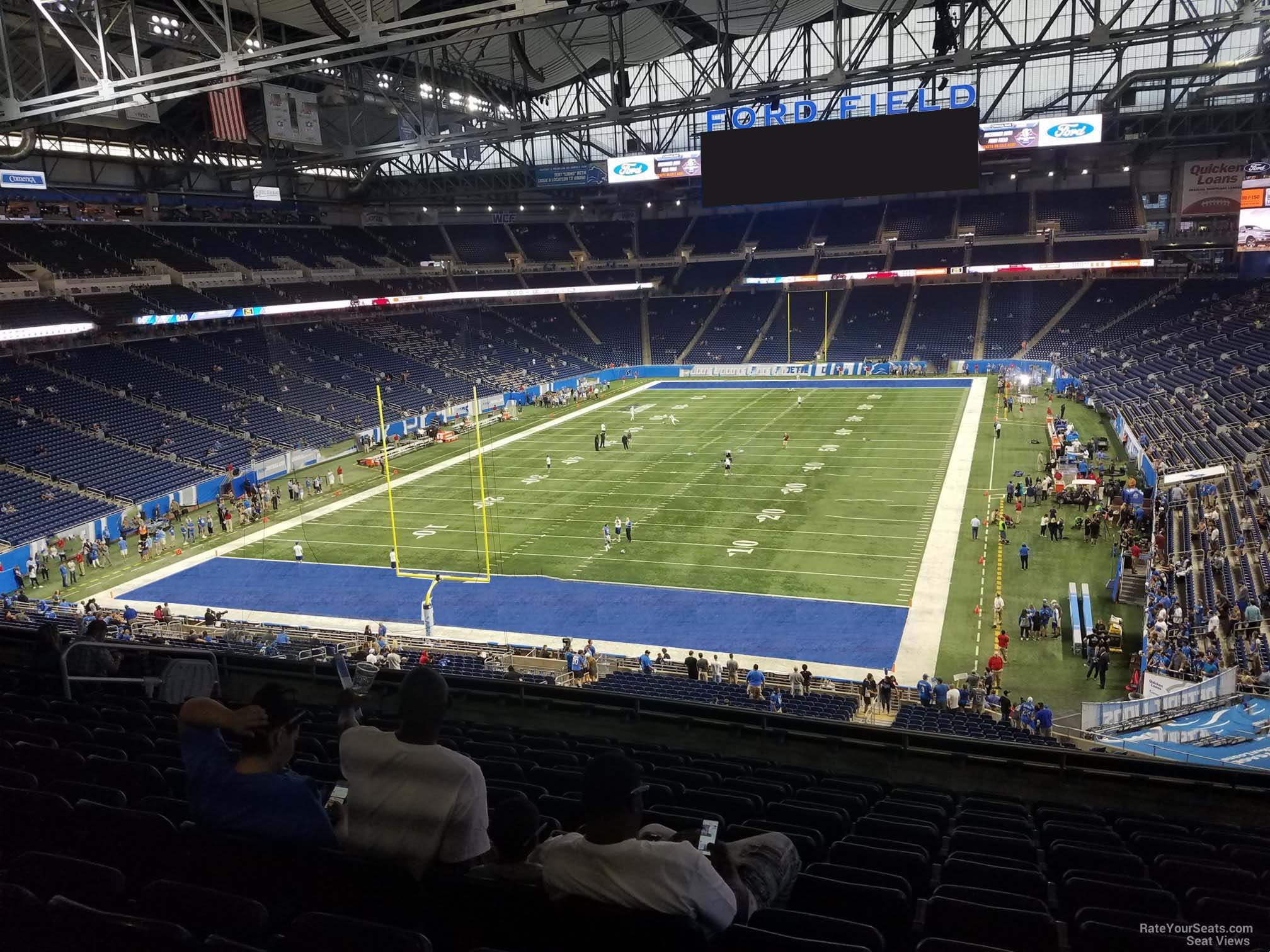 section 245, row 10 seat view  for football - ford field