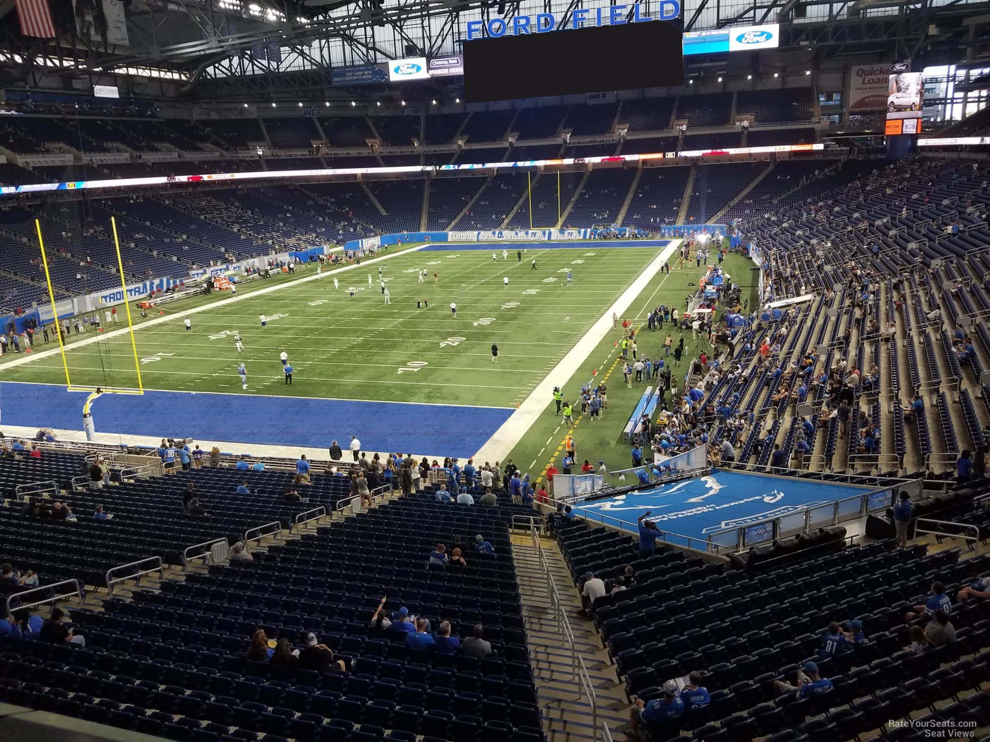 section 246, row 1 seat view  for football - ford field