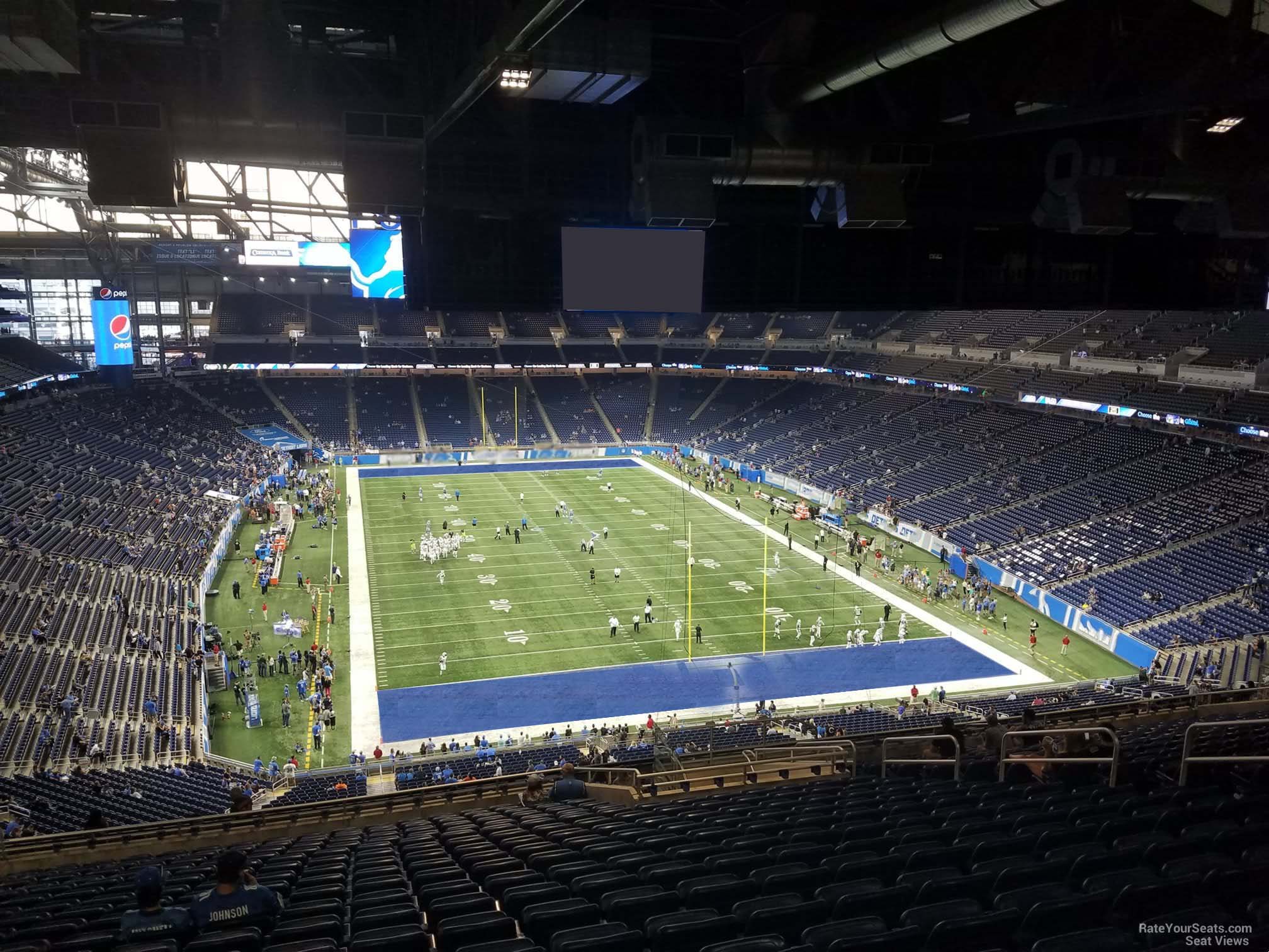 section 316, row 19 seat view  for football - ford field
