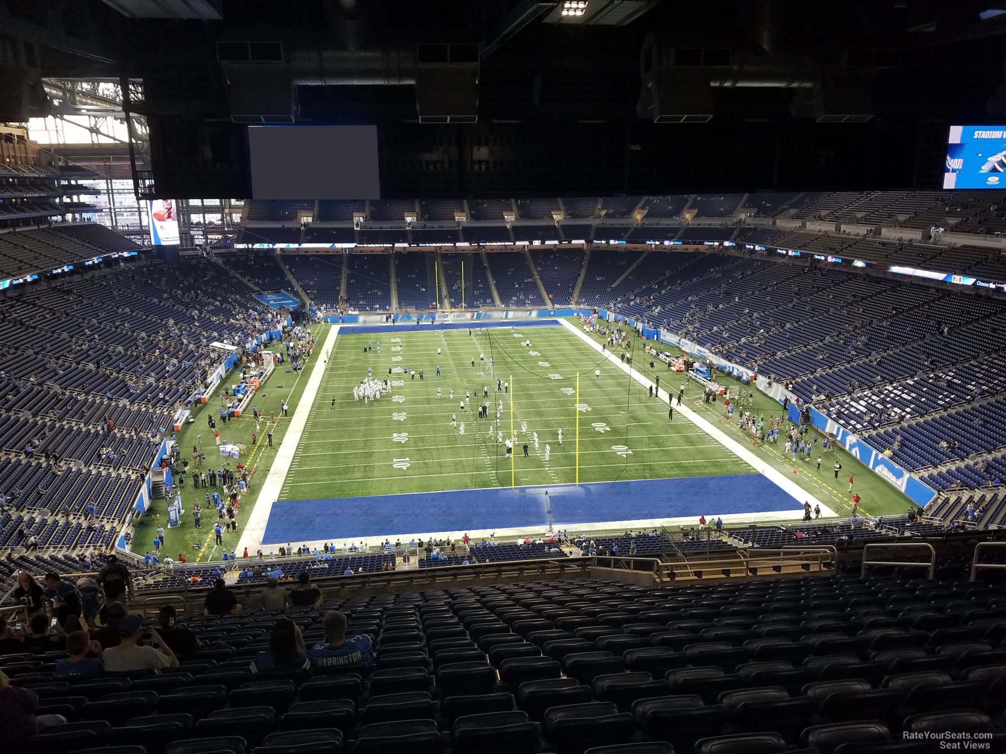 section 317, row 19 seat view  for football - ford field
