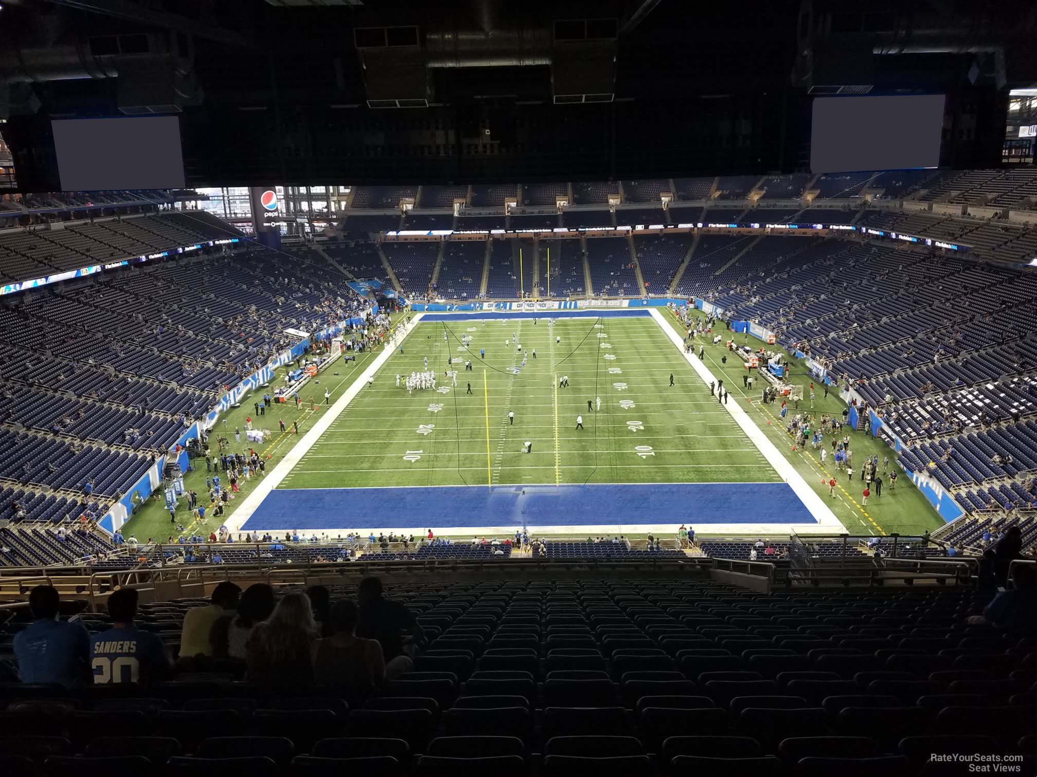 section 318, row 19 seat view  for football - ford field