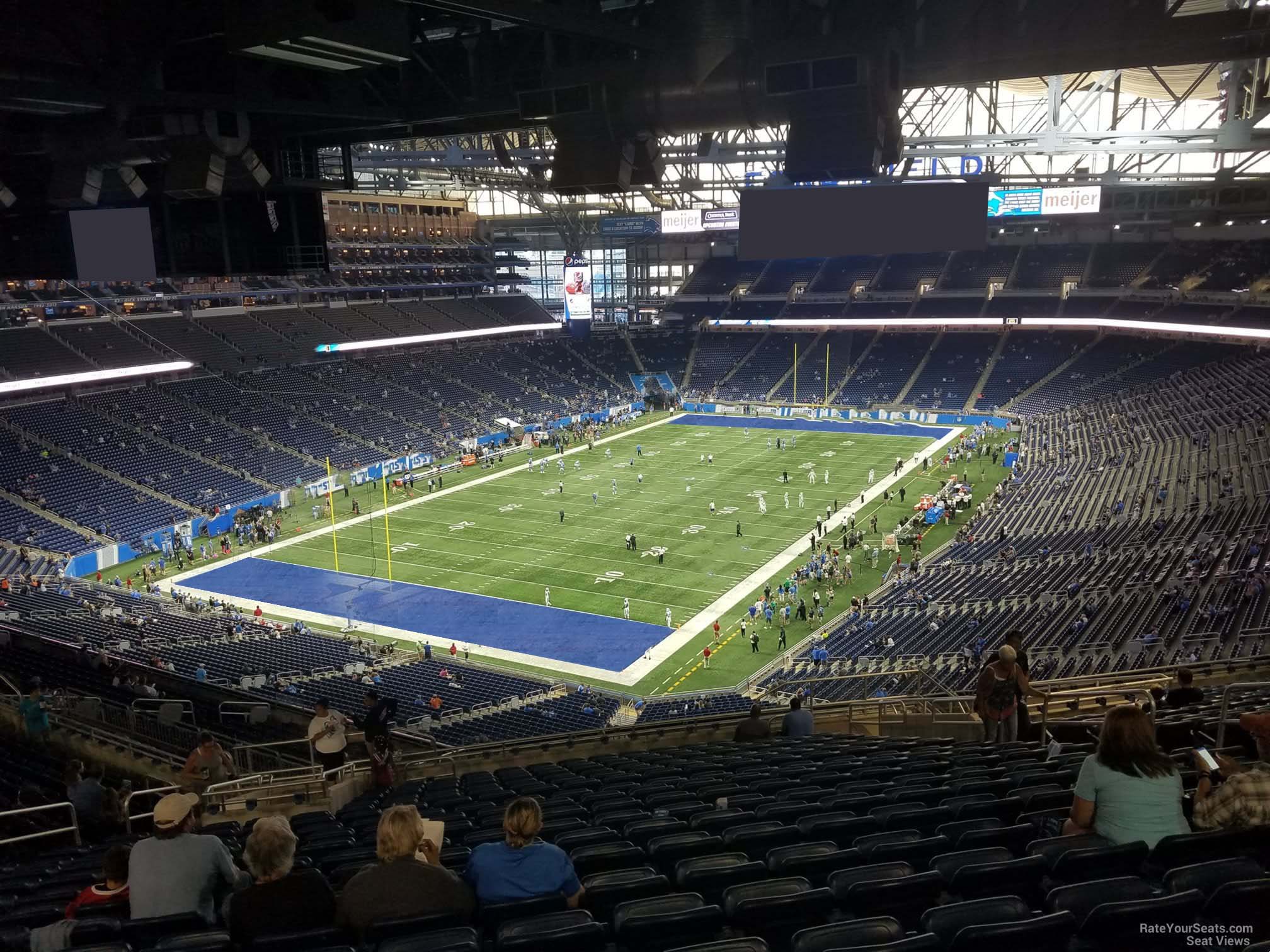 section 322, row 19 seat view  for football - ford field