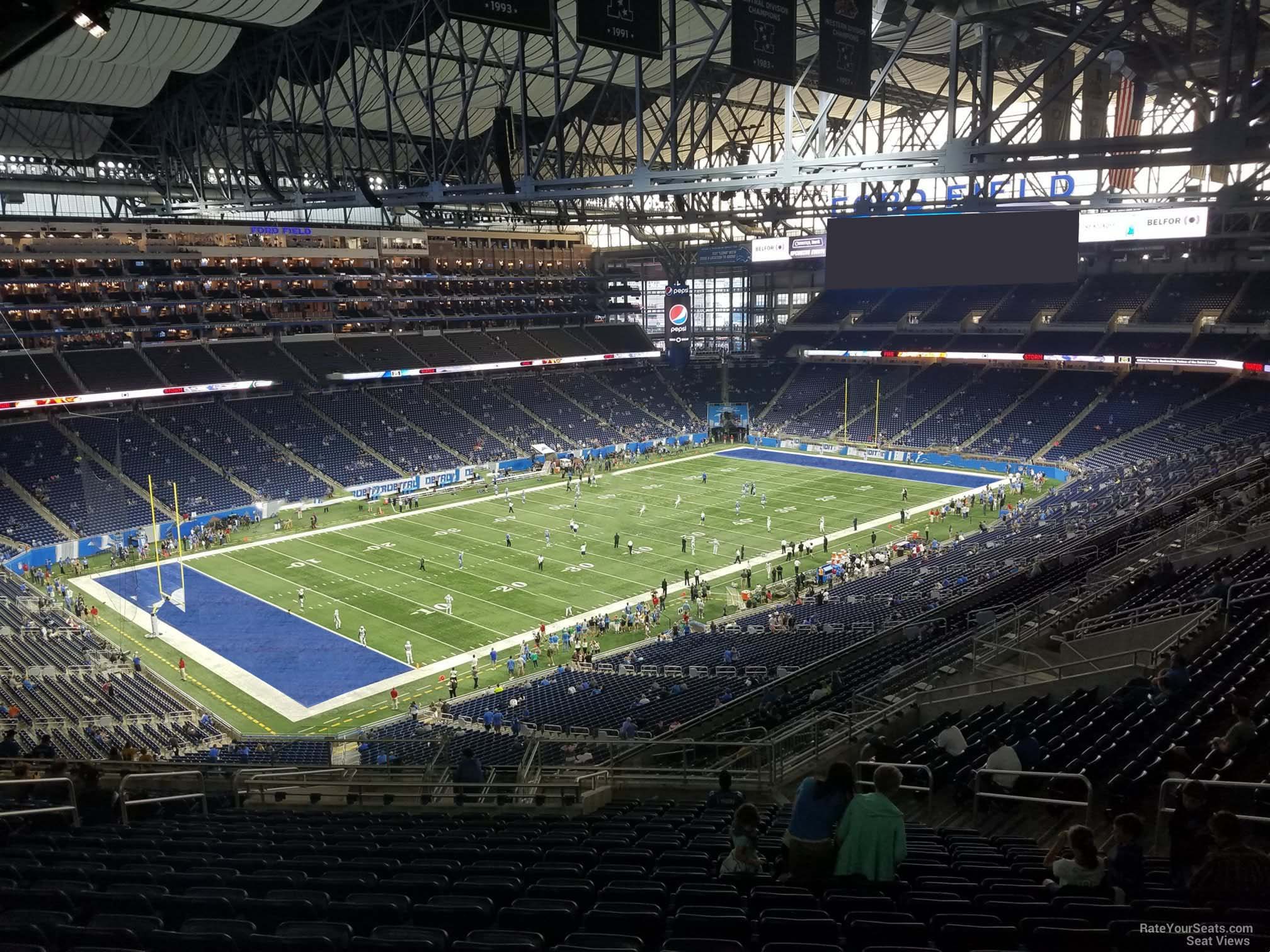section 325, row 19 seat view  for football - ford field
