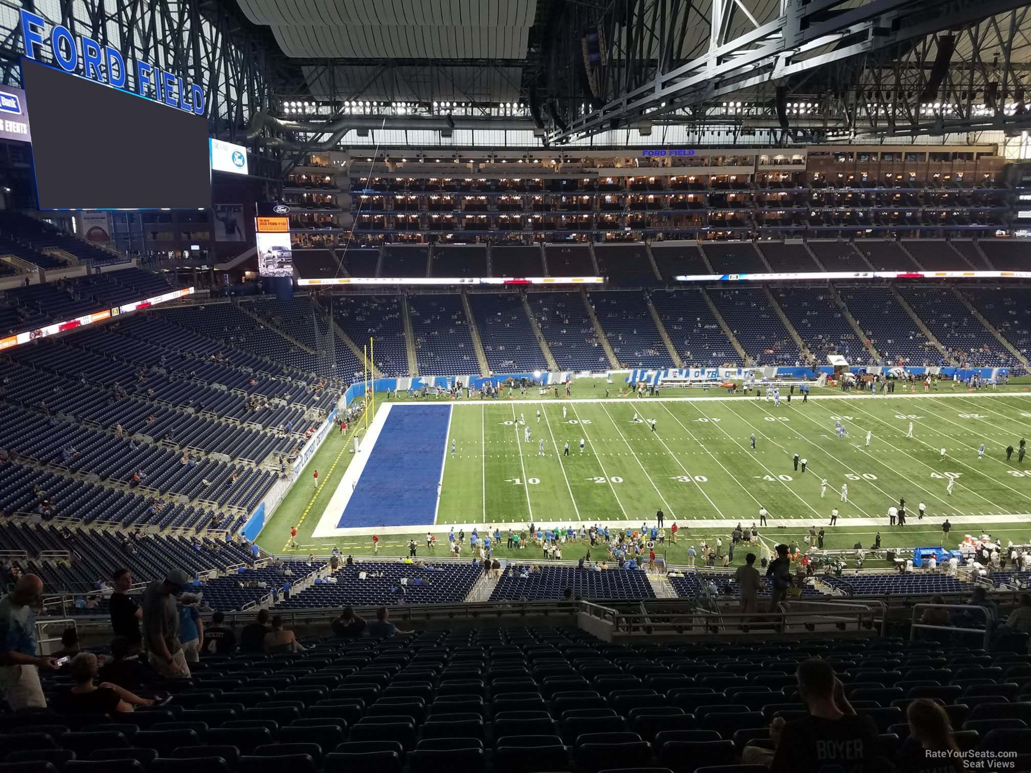 section 328, row 19 seat view  for football - ford field