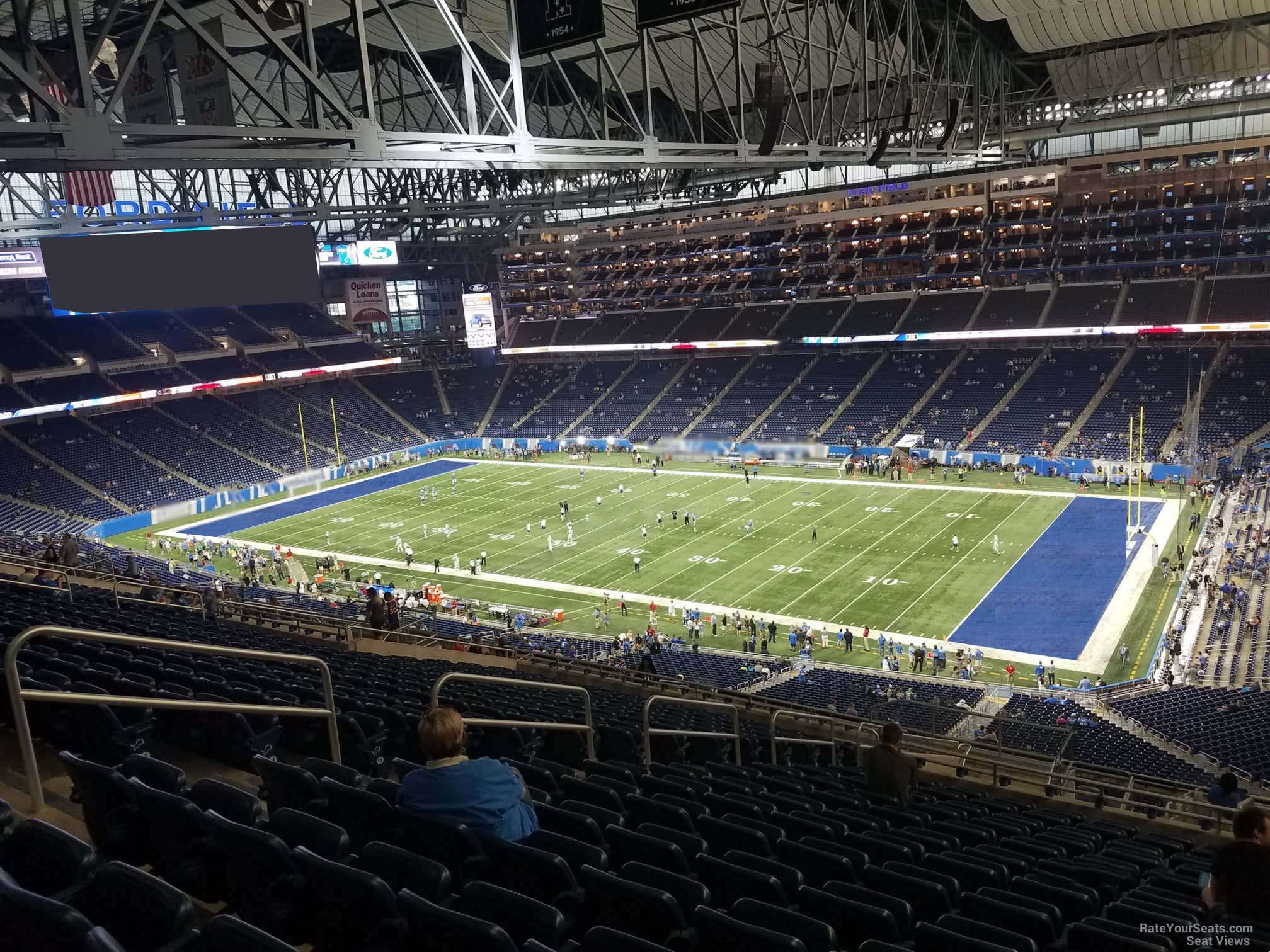 section 336, row 19 seat view  for football - ford field