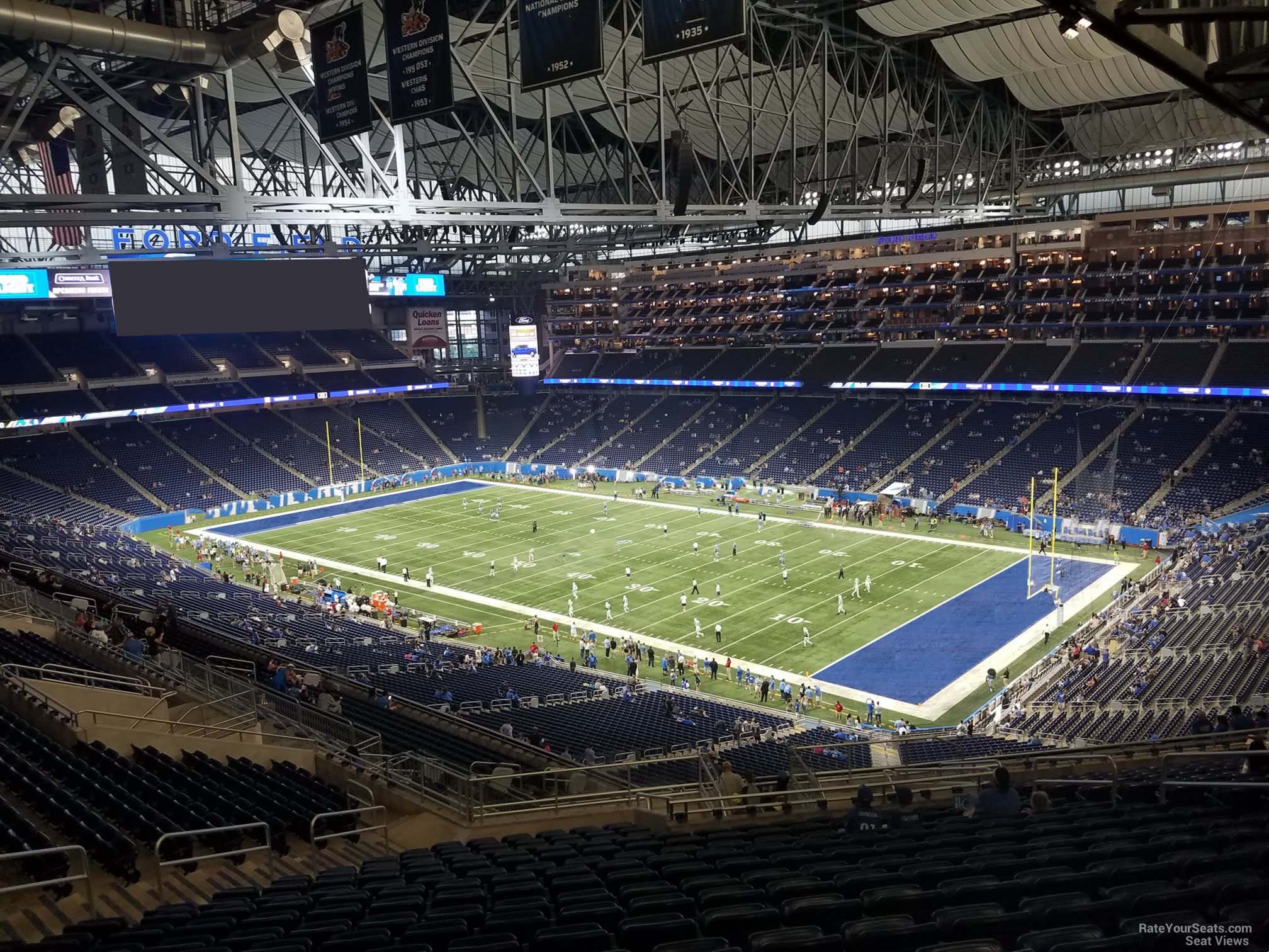 section 337, row 20 seat view  for football - ford field