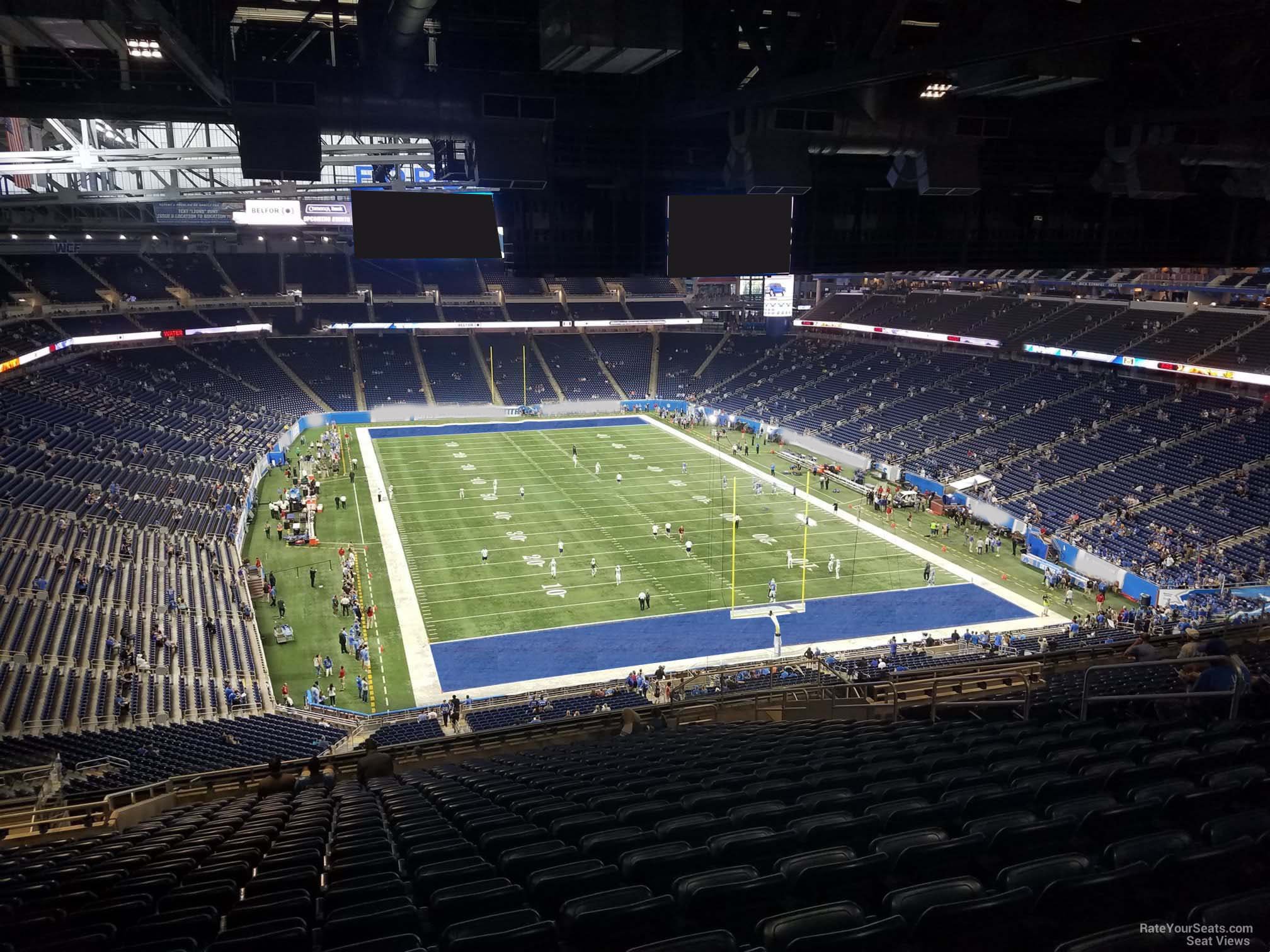 section 342, row 19 seat view  for football - ford field