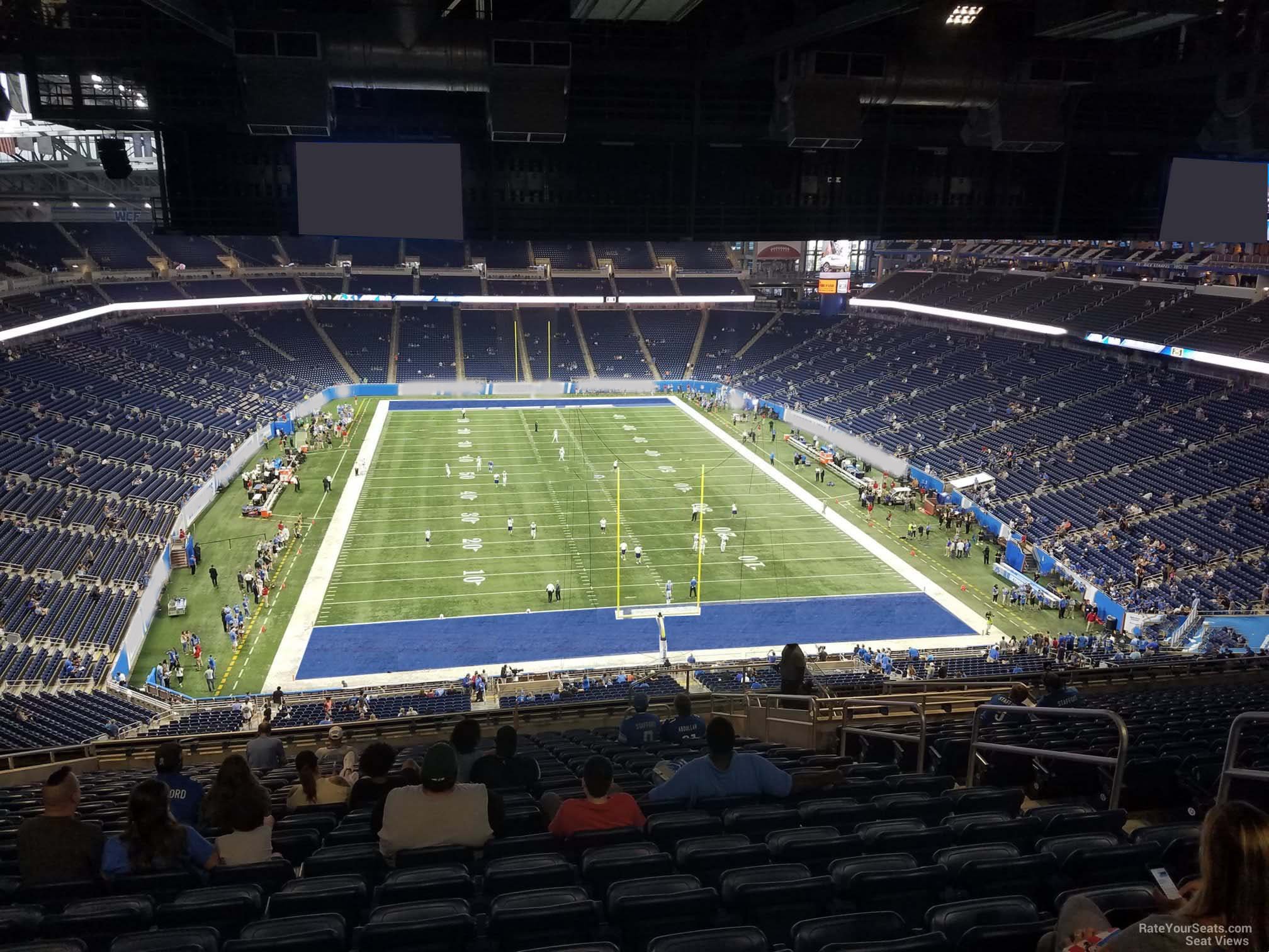 section 343, row 19 seat view  for football - ford field