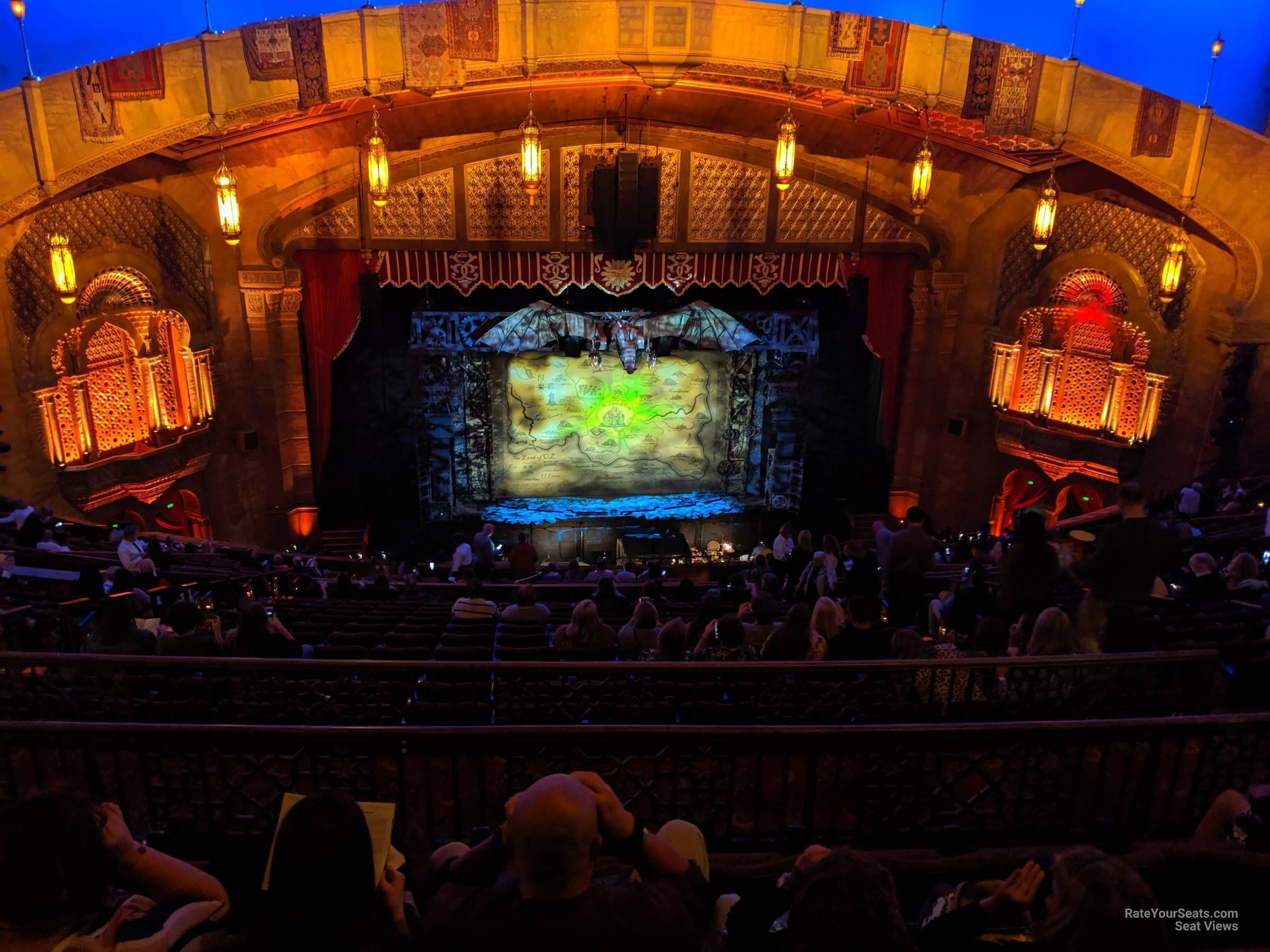 2nd dress circle left a, row n seat view  - fox theatre atlanta