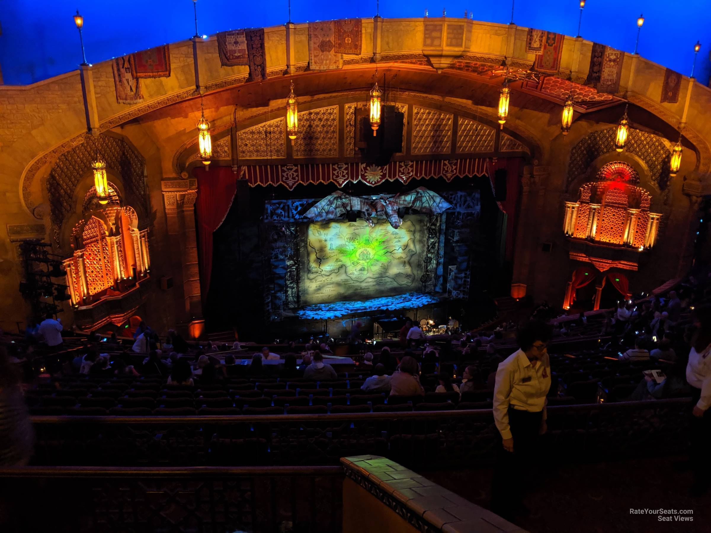 2nd dress circle left b, row n seat view  - fox theatre atlanta