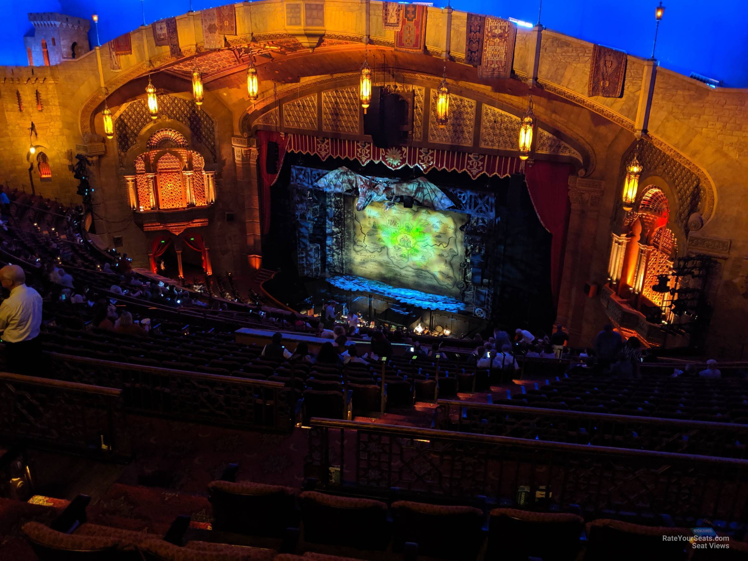 2nd dress circle right c, row n seat view  - fox theatre atlanta