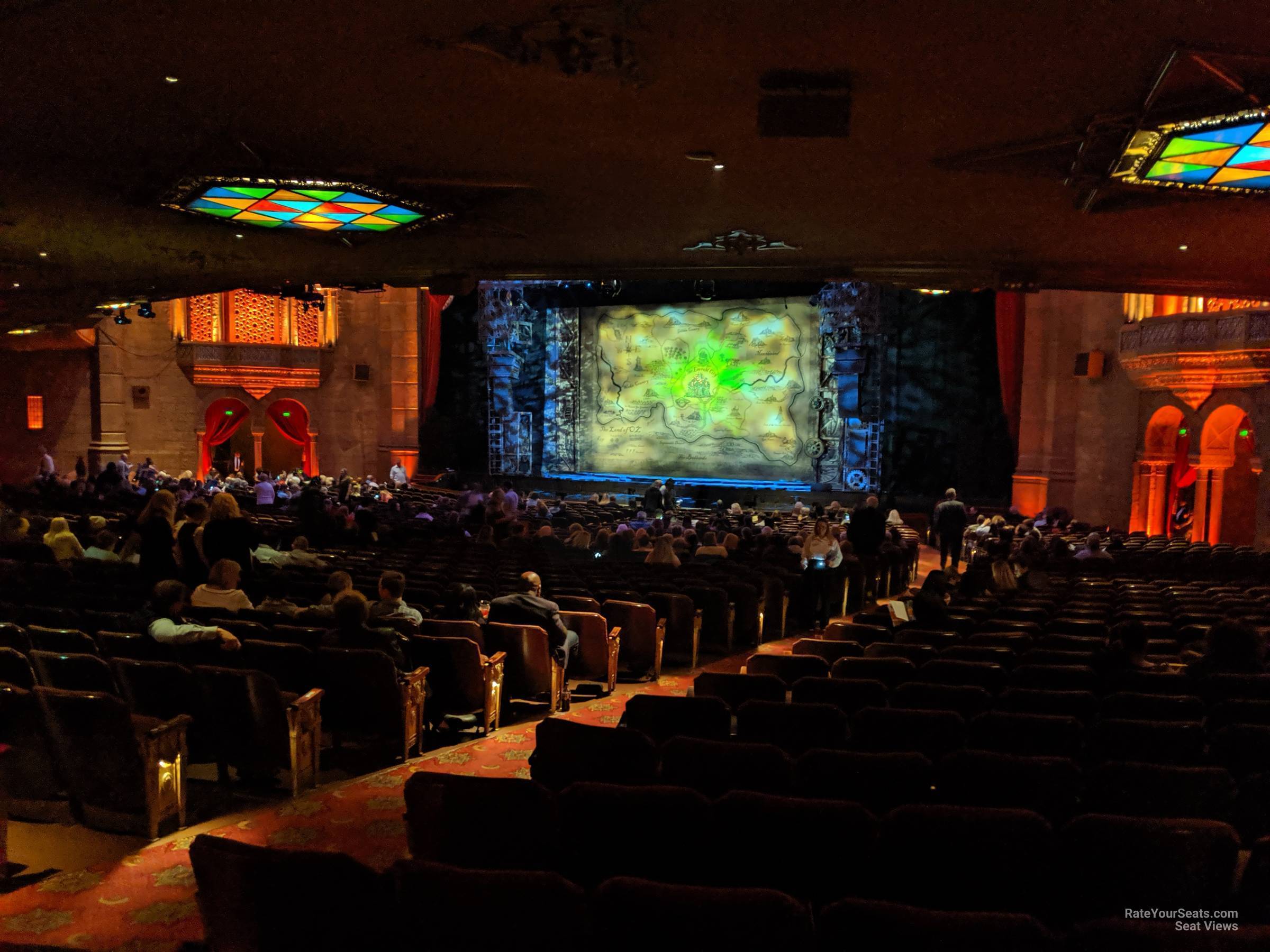 orchestra right, row nn seat view  - fox theatre atlanta