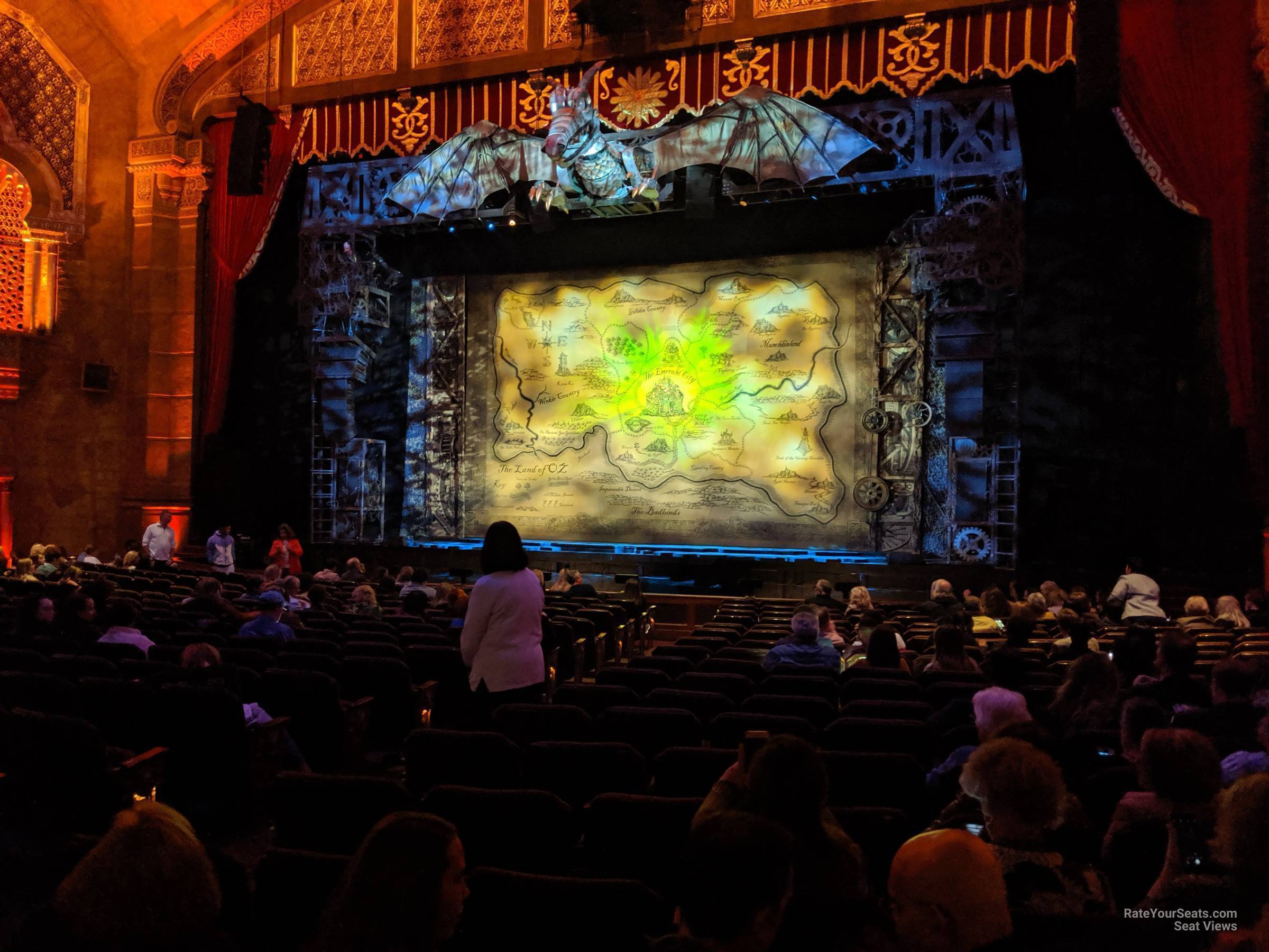 orchestra right center, row t seat view  - fox theatre atlanta