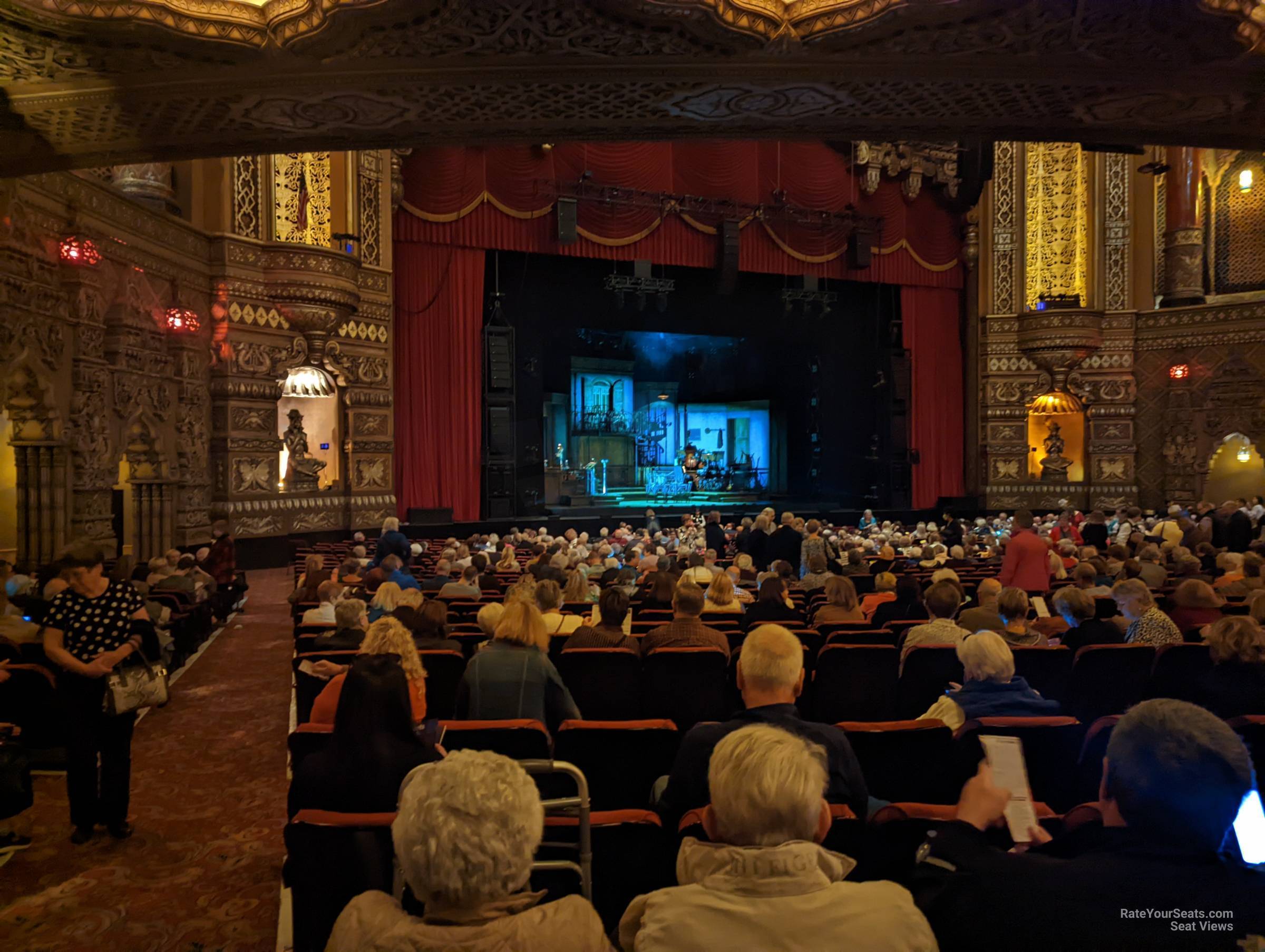 orchestra 2, row w seat view  - fox theatre st. louis