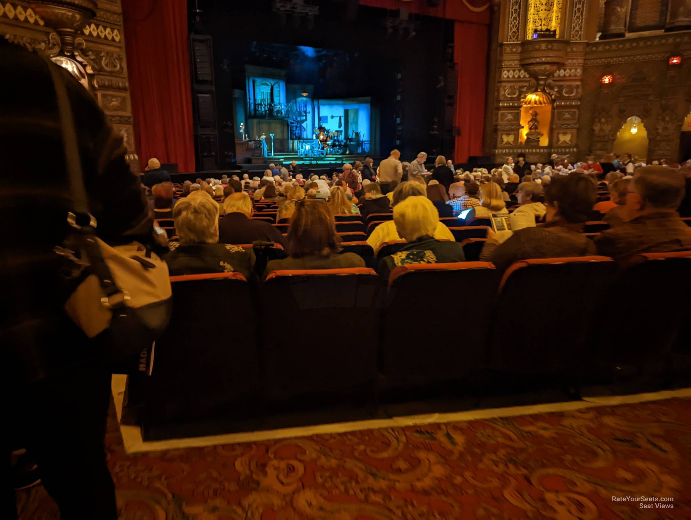 orchestra 2, row v seat view  - fox theatre st. louis