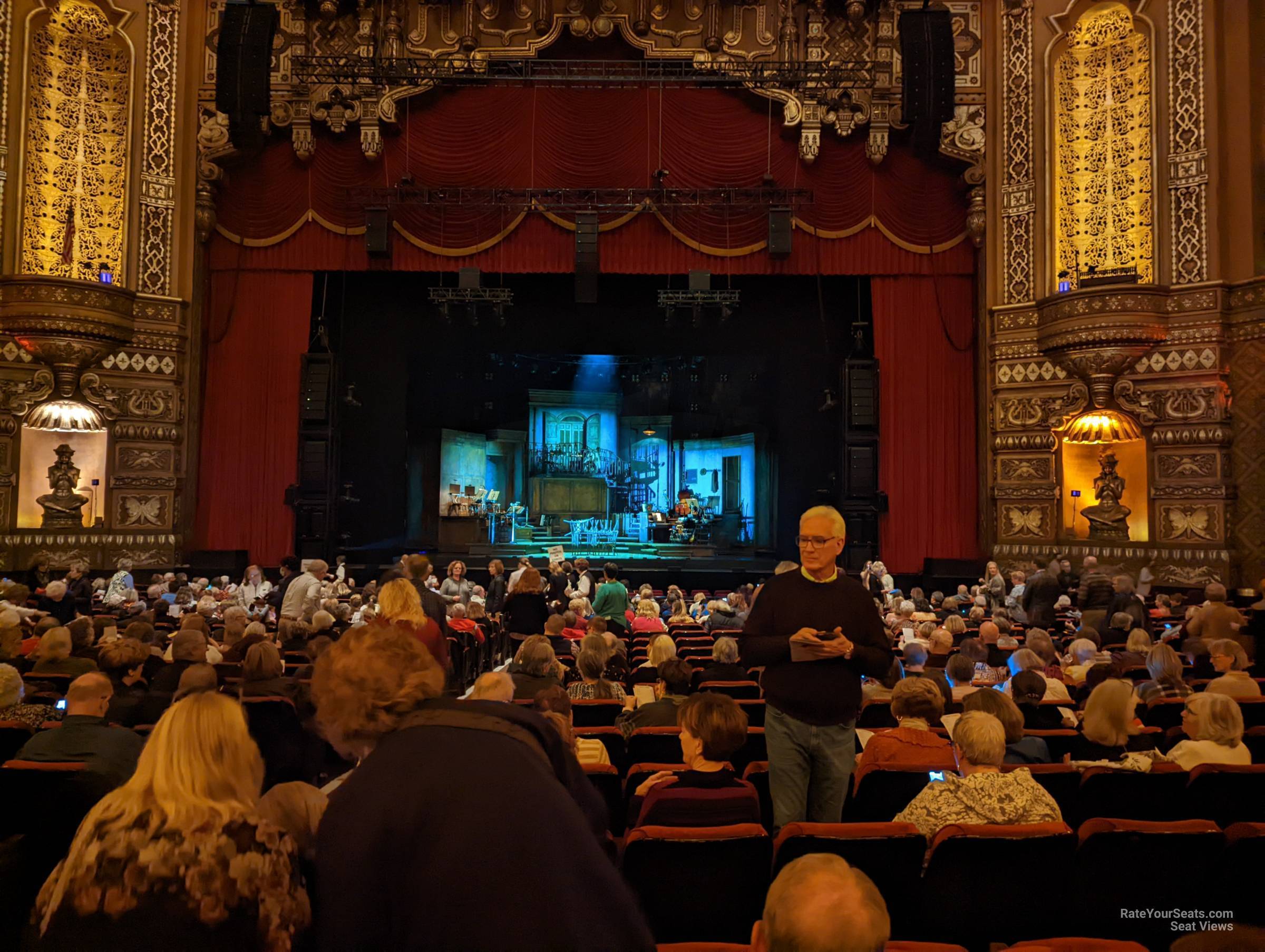 orchestra 4, row w seat view  - fox theatre st. louis