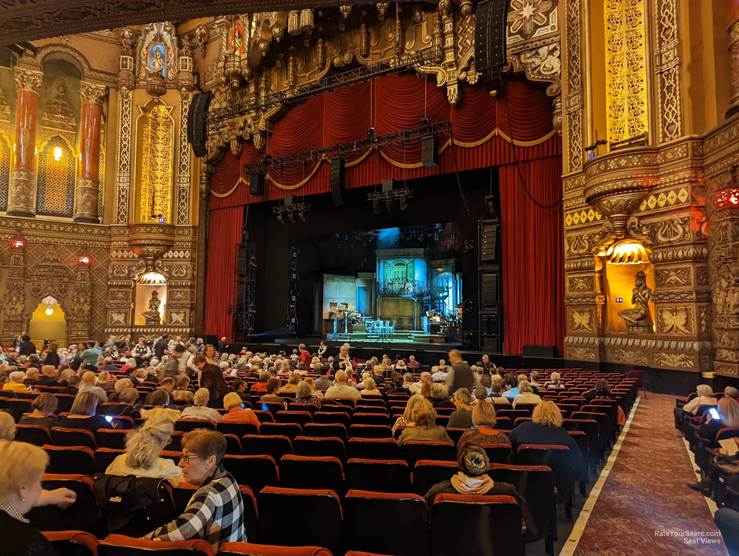 orchestra 5, row w seat view  - fox theatre st. louis