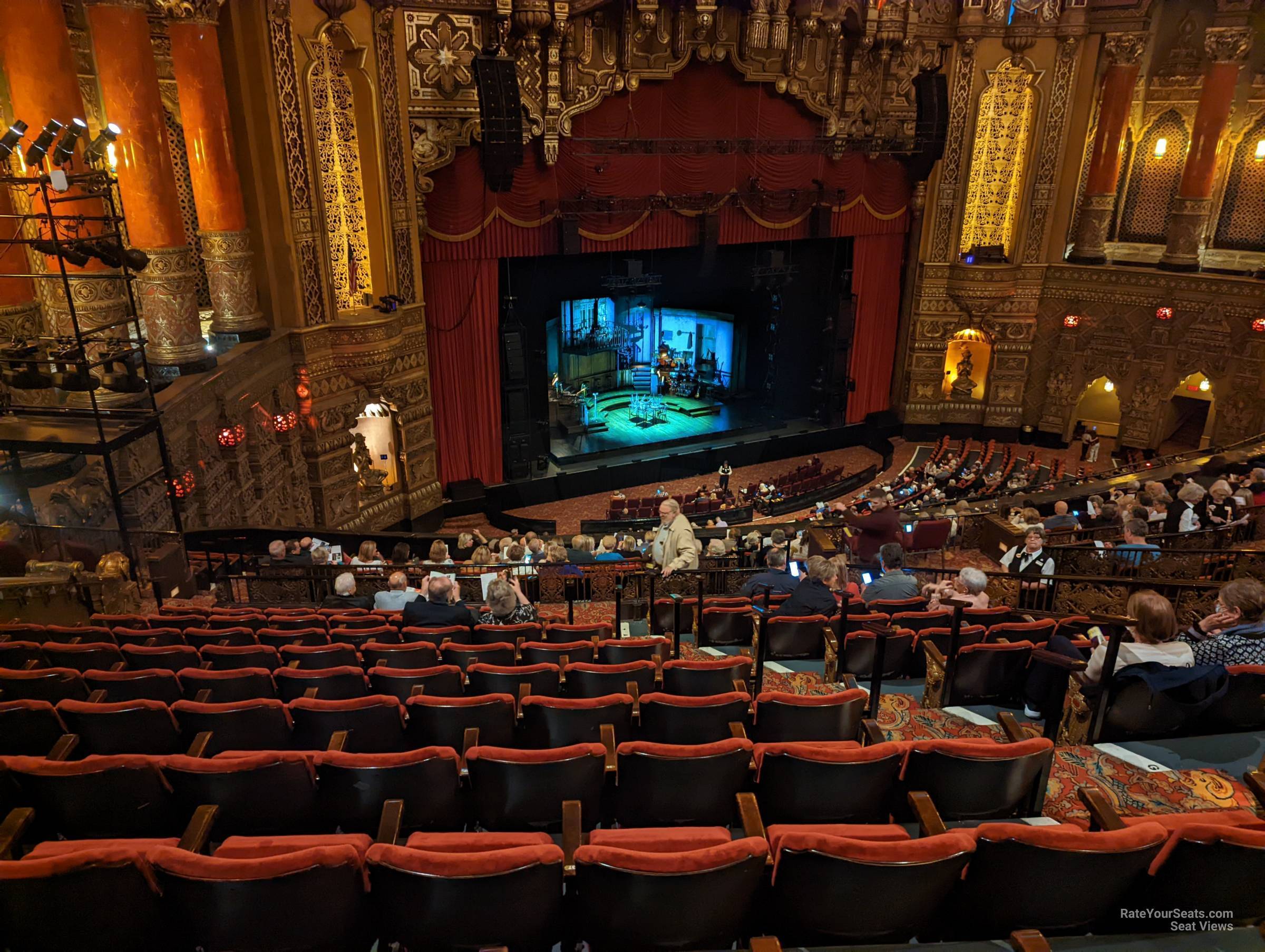 balcony 1, row j seat view  - fox theatre st. louis