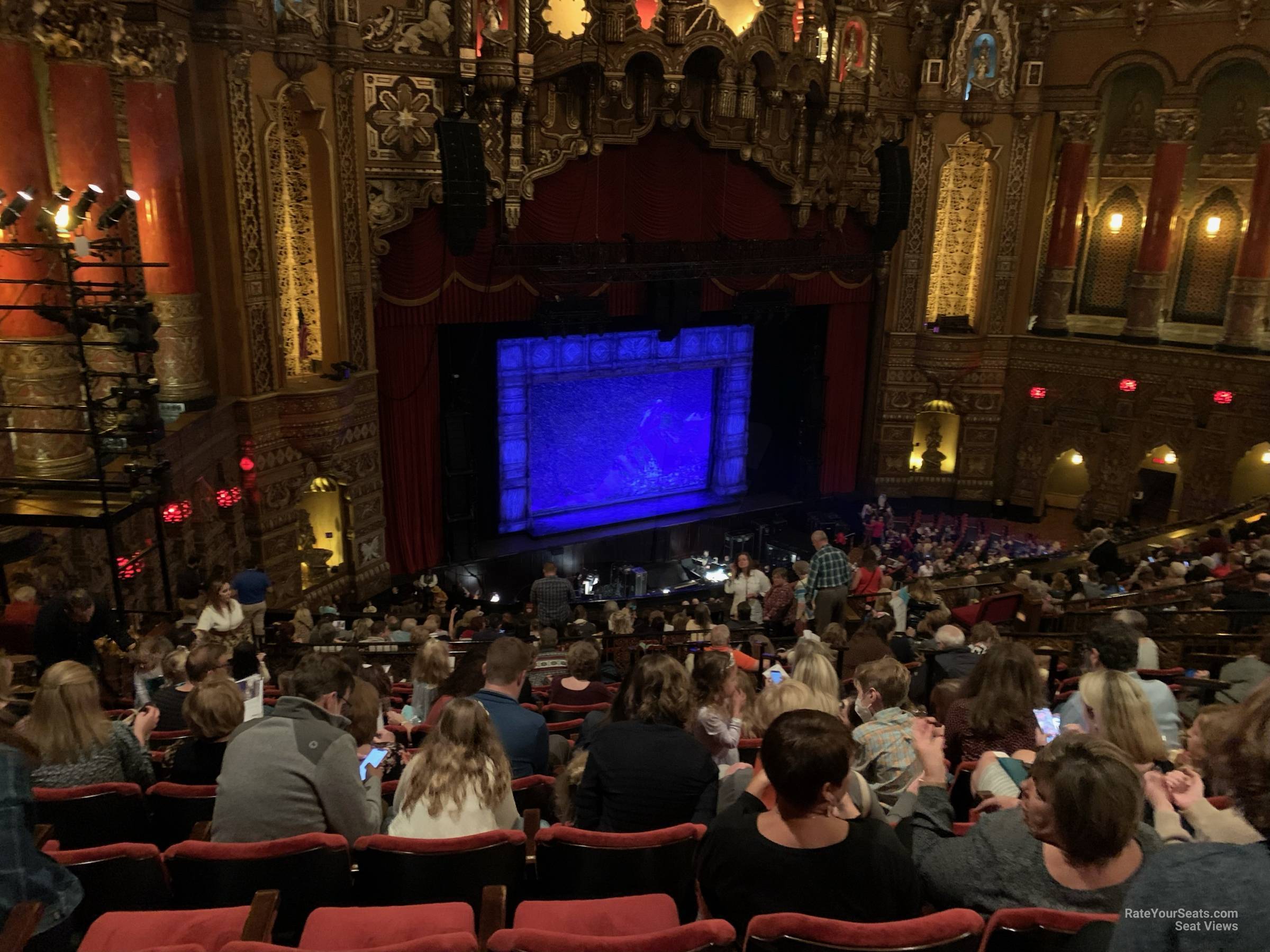 balcony 1, row p seat view  - fox theatre st. louis