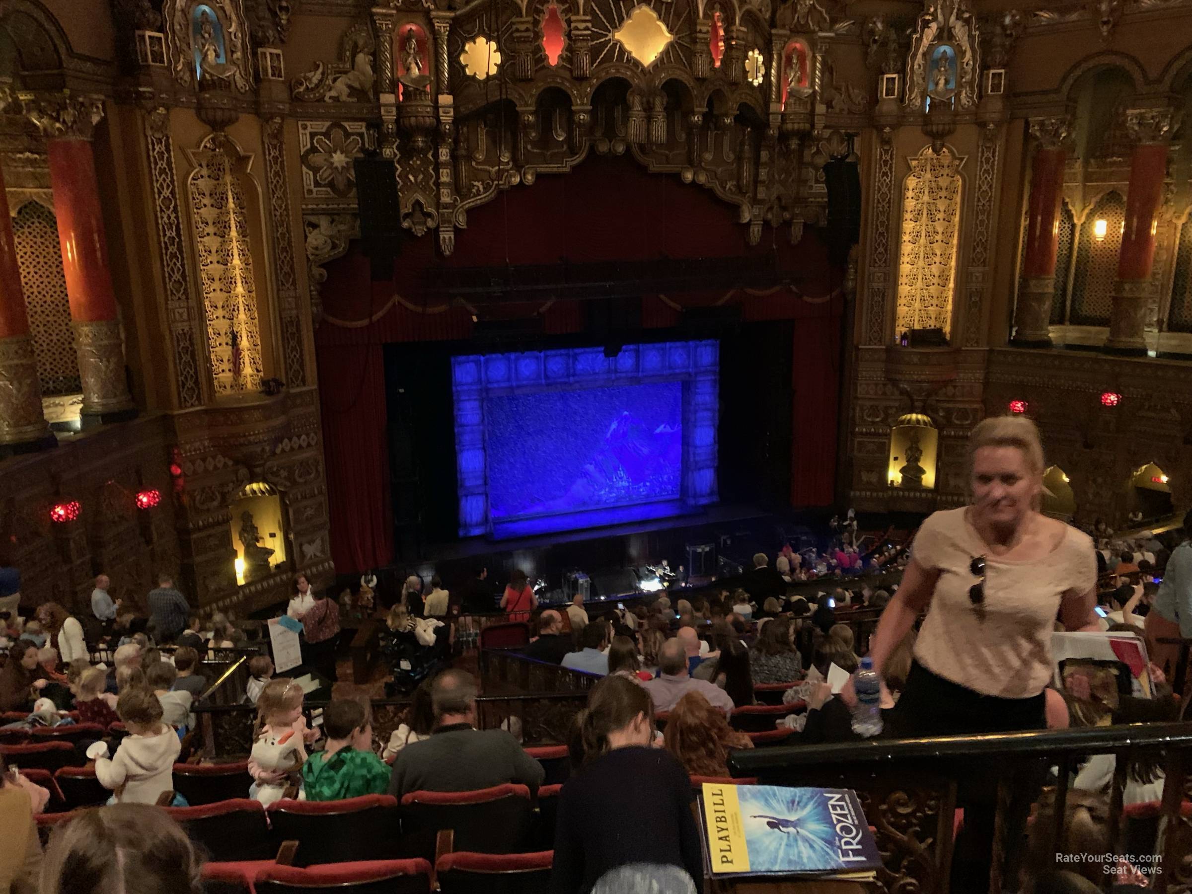 balcony 2, row p seat view - fox theatre st. louis