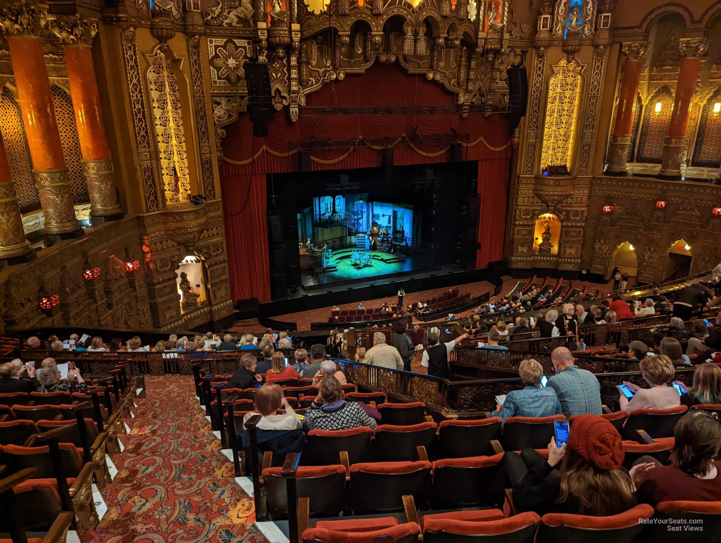 balcony 2, row s seat view  - fox theatre st. louis