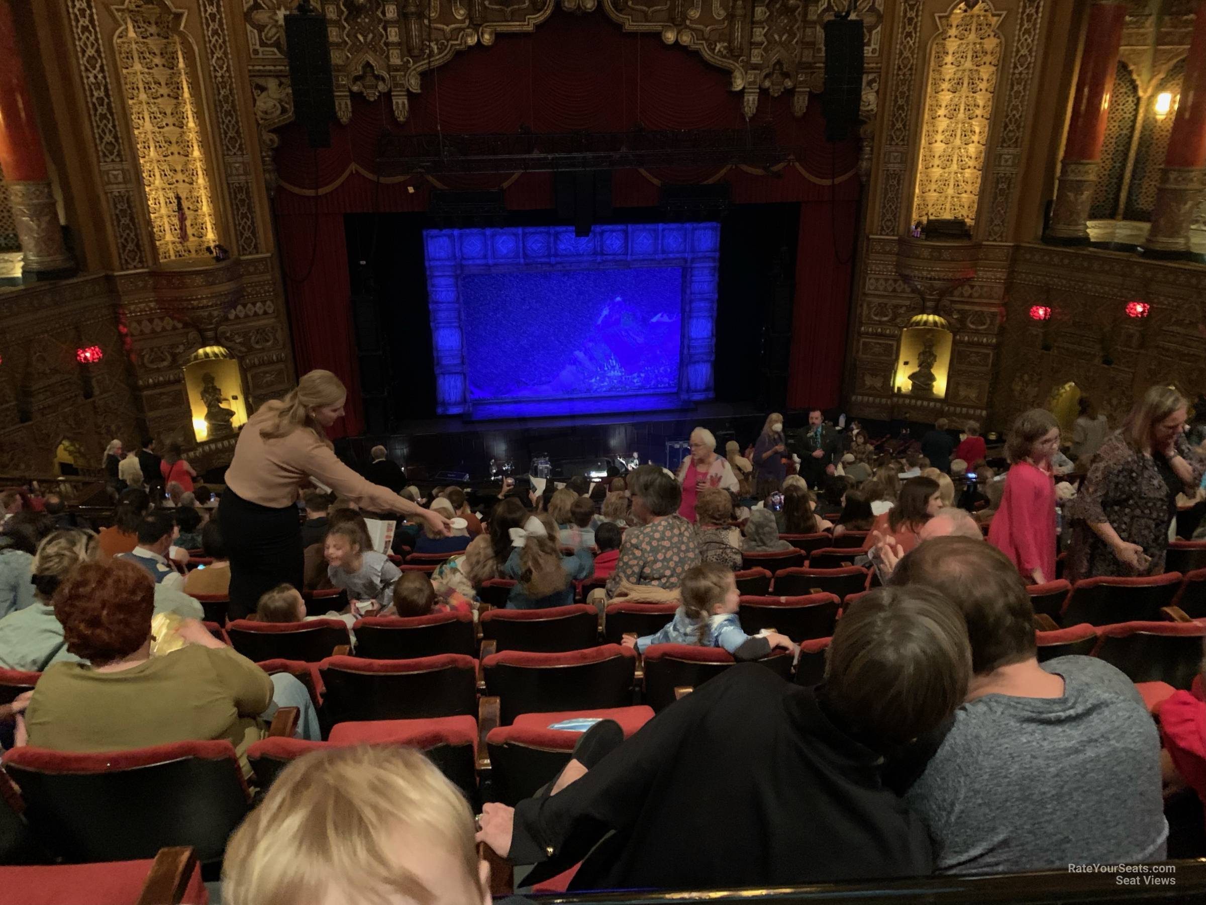 balcony 3, row p seat view - fox theatre st. louis