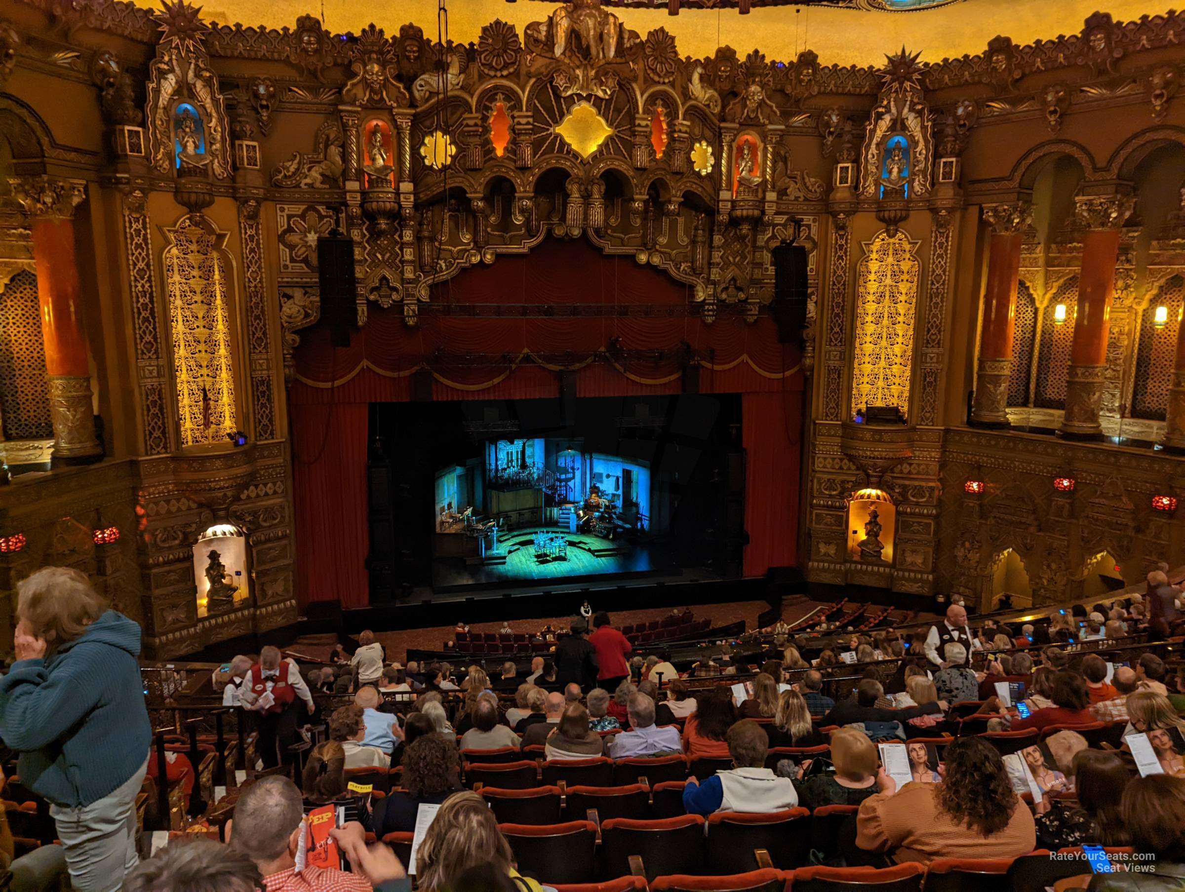 balcony 3, row s seat view  - fox theatre st. louis