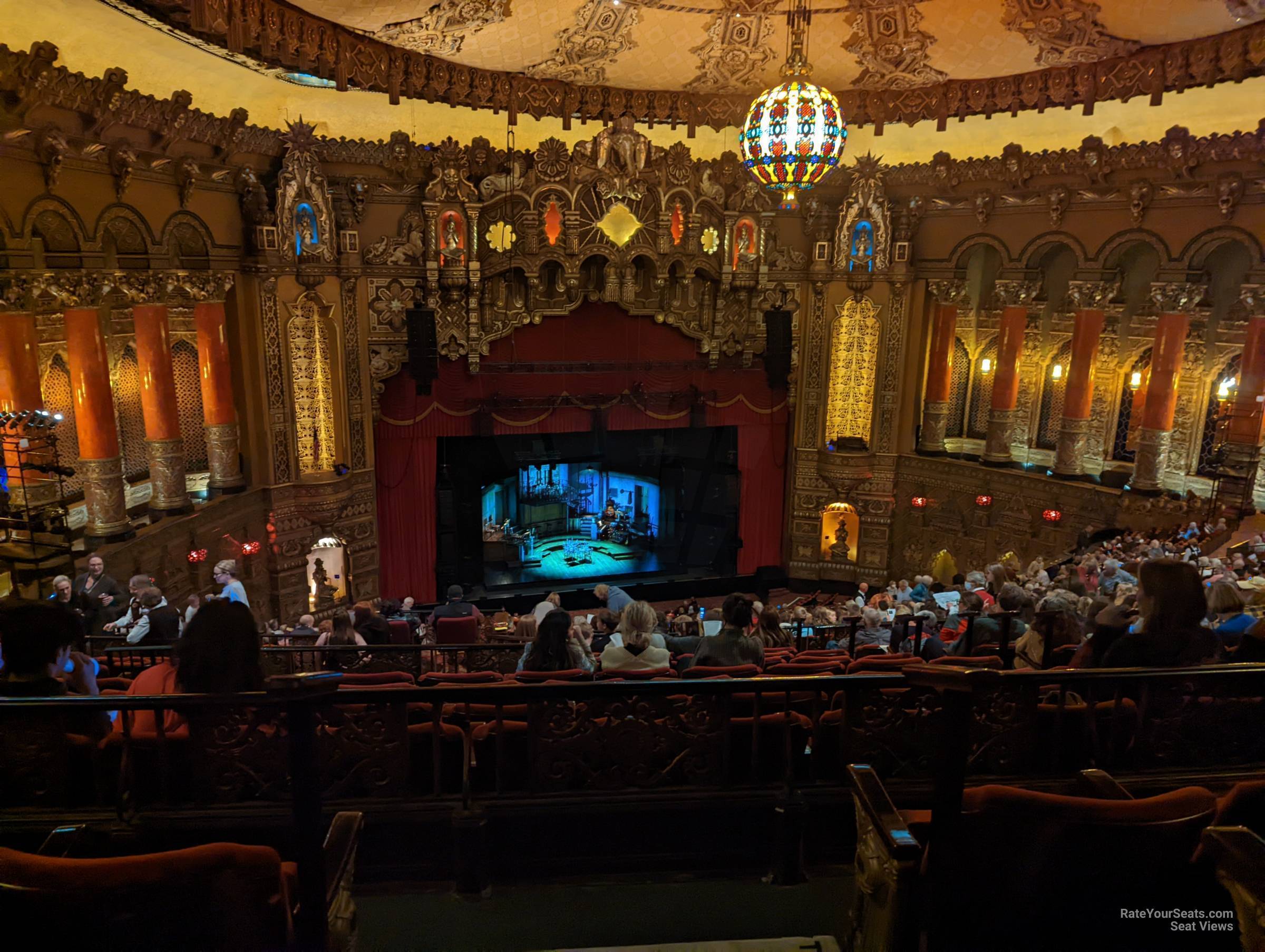 balcony 3, row v seat view  - fox theatre st. louis