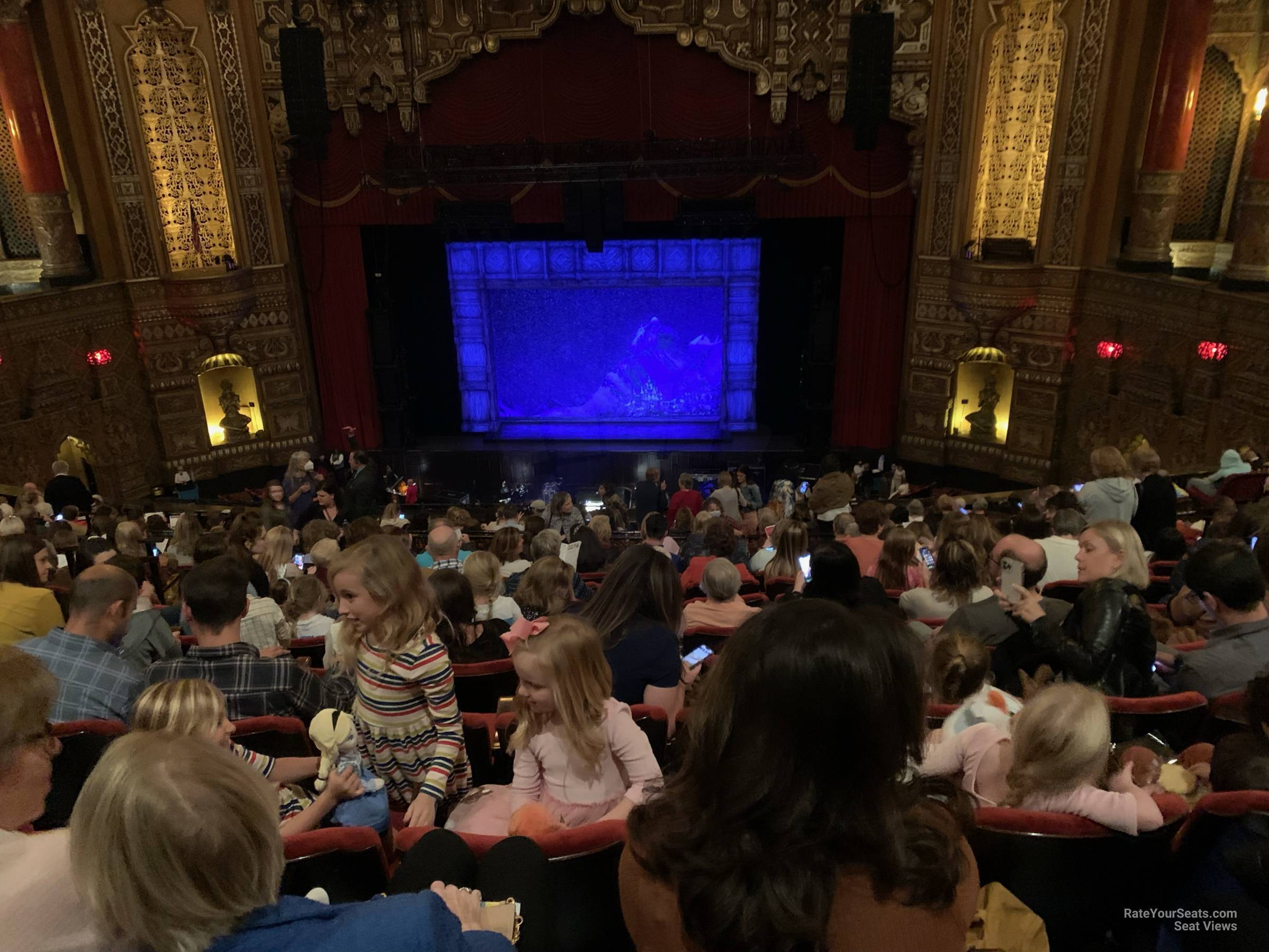 balcony 4, row p seat view  - fox theatre st. louis