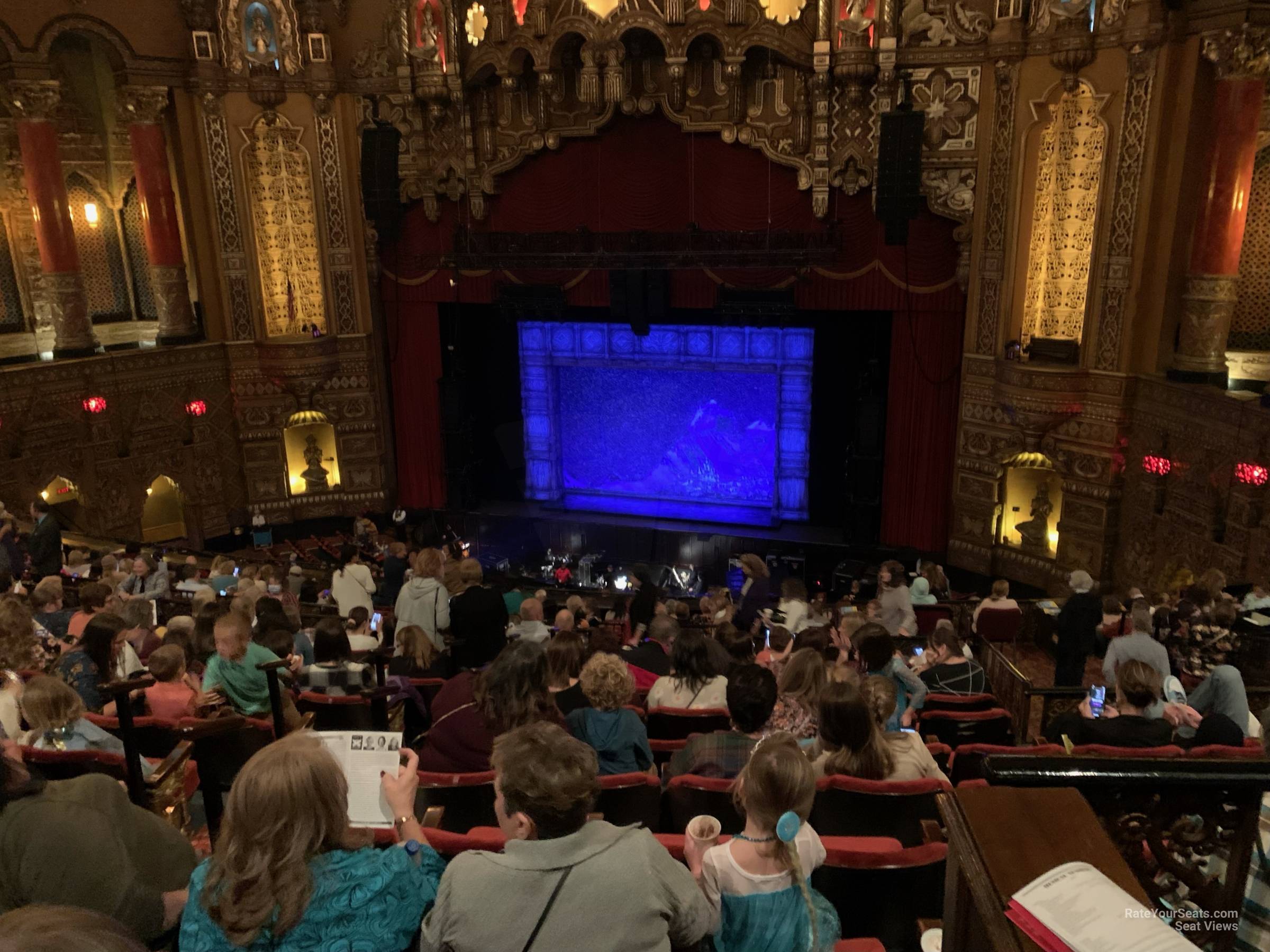 balcony 5, row p seat view  - fox theatre st. louis