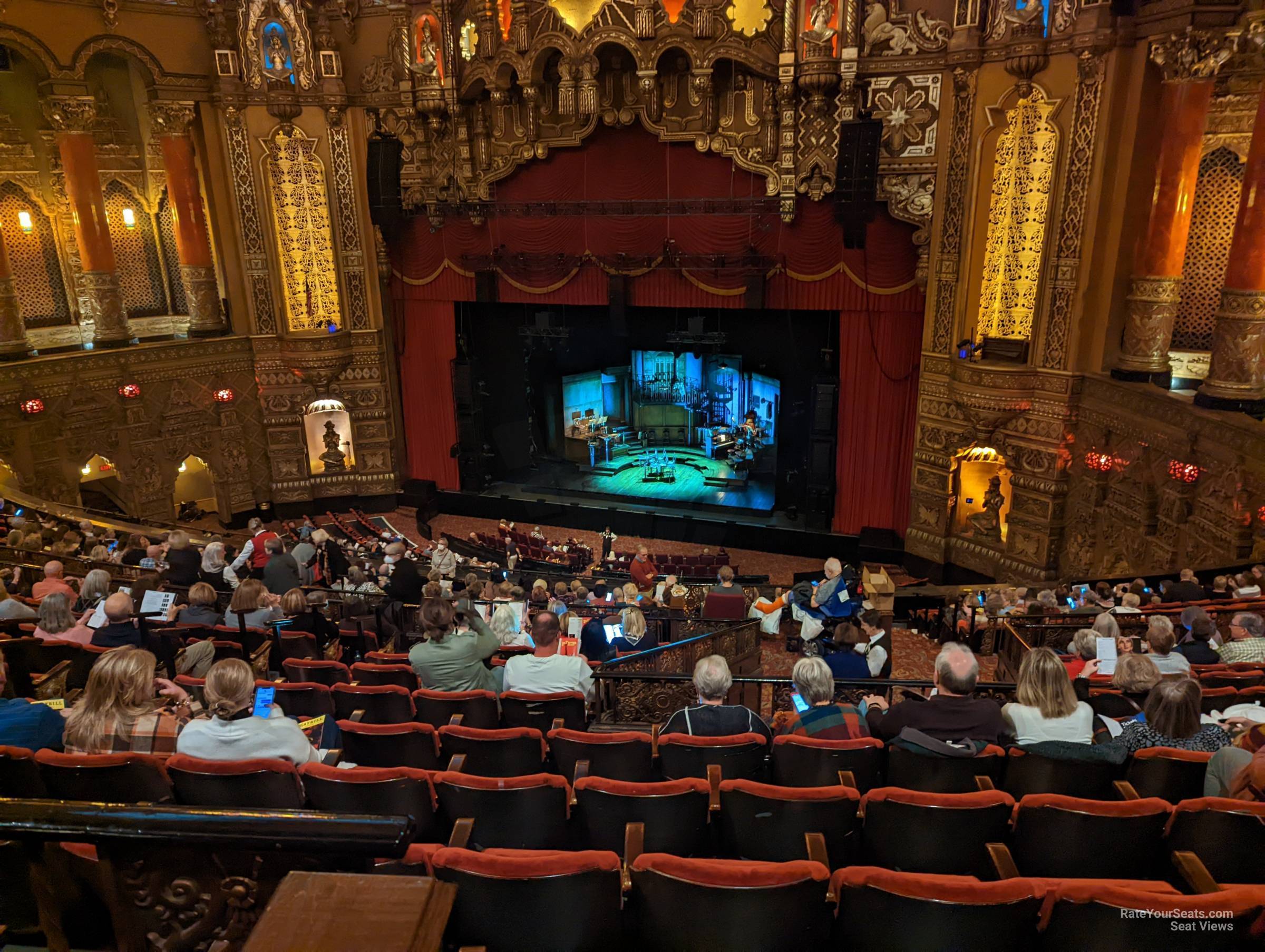 balcony 5, row s seat view  - fox theatre st. louis