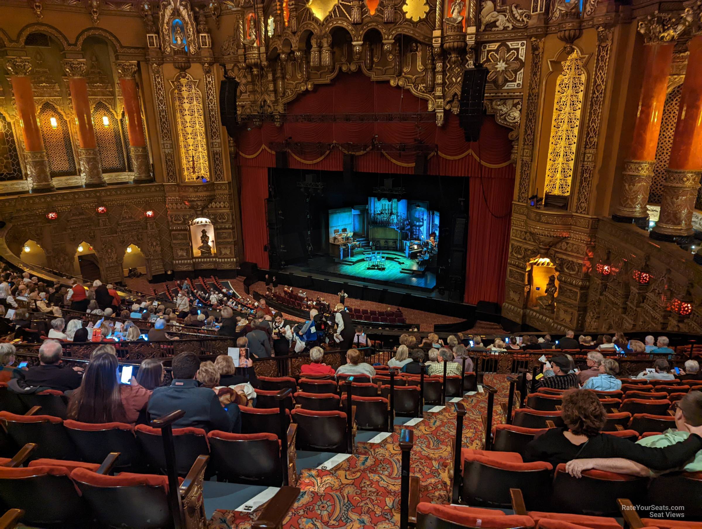 balcony 6, row k seat view  - fox theatre st. louis