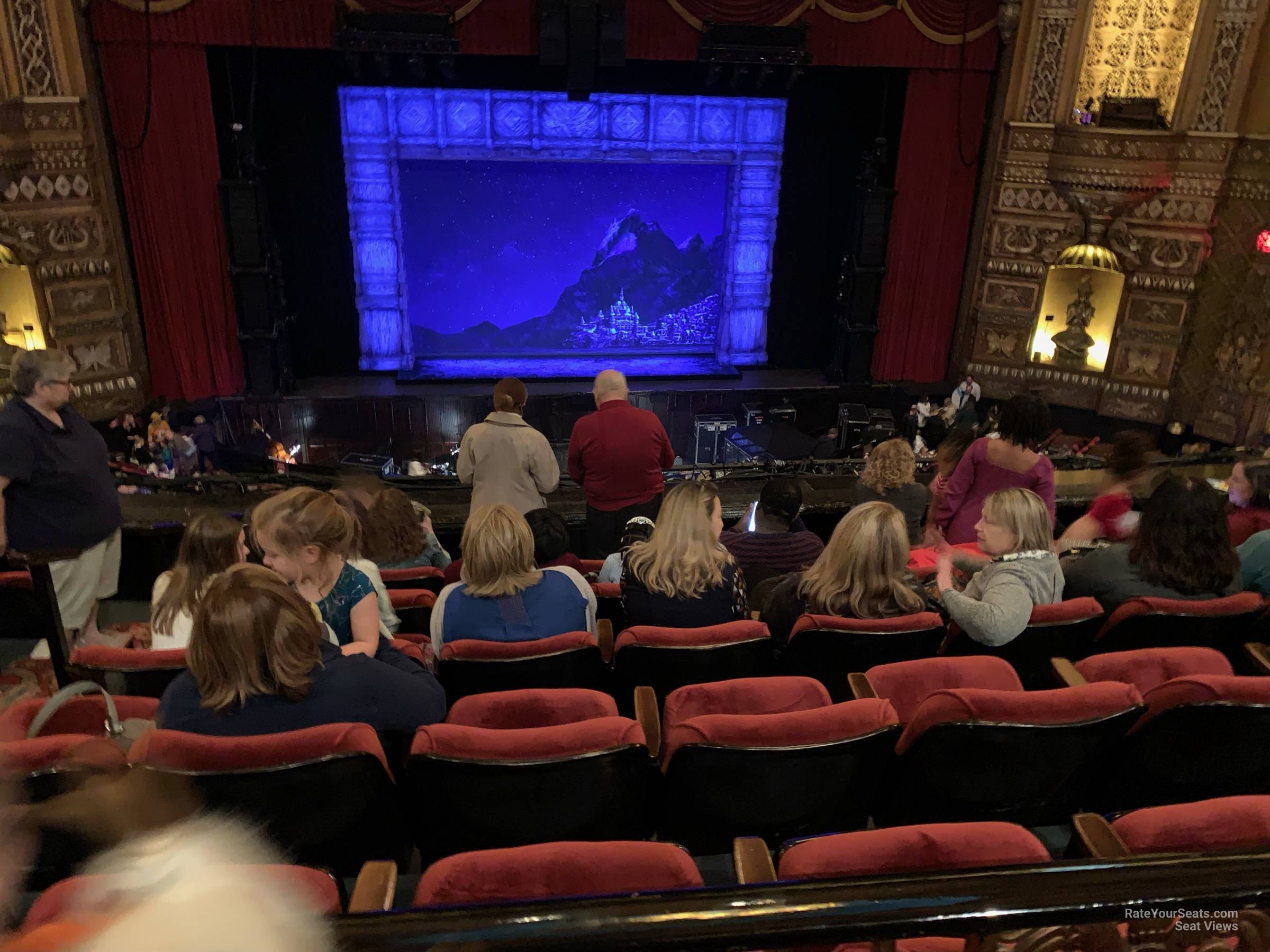 mezzanine 4, row ee seat view  - fox theatre st. louis