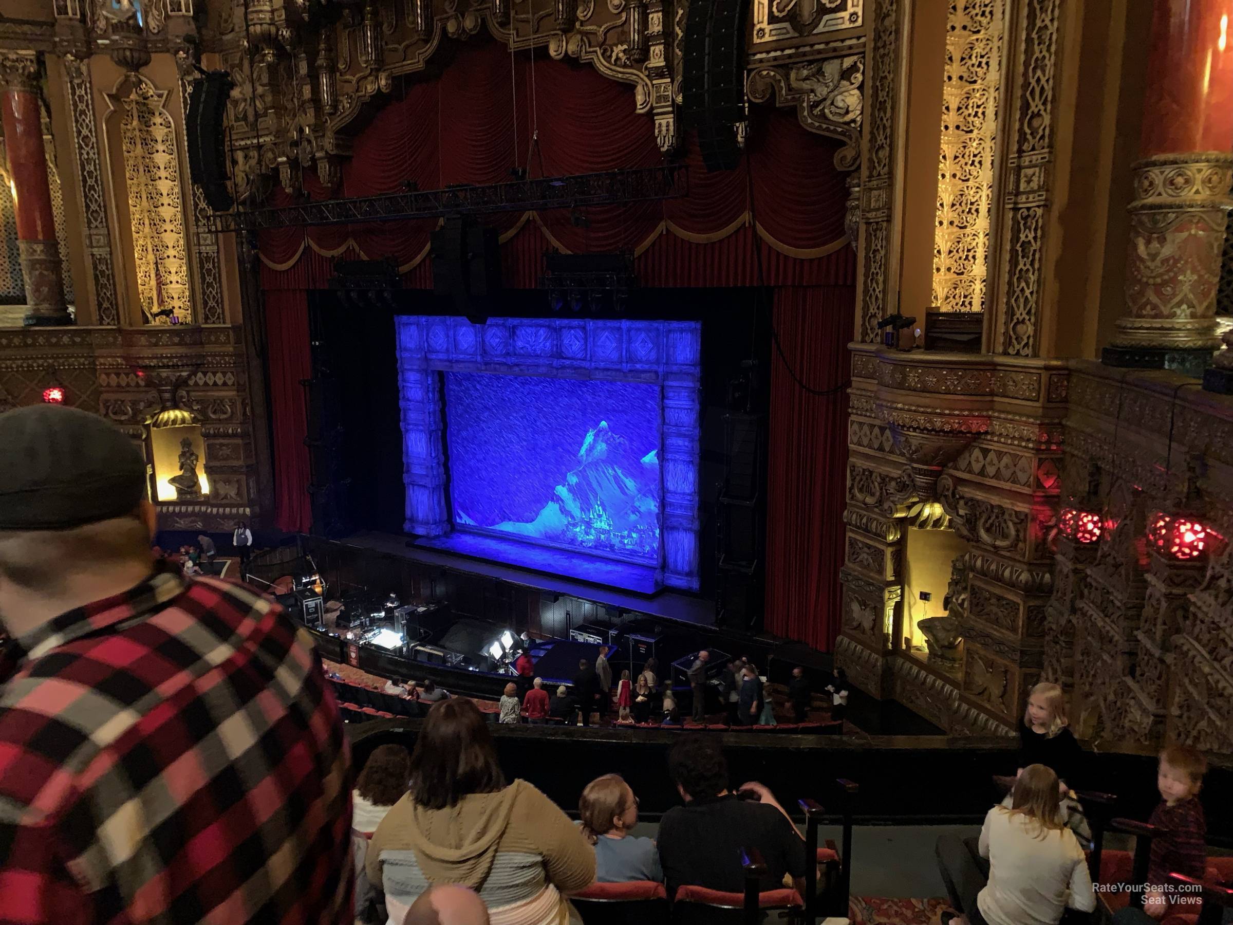 mezzanine 7, row ee seat view  - fox theatre st. louis